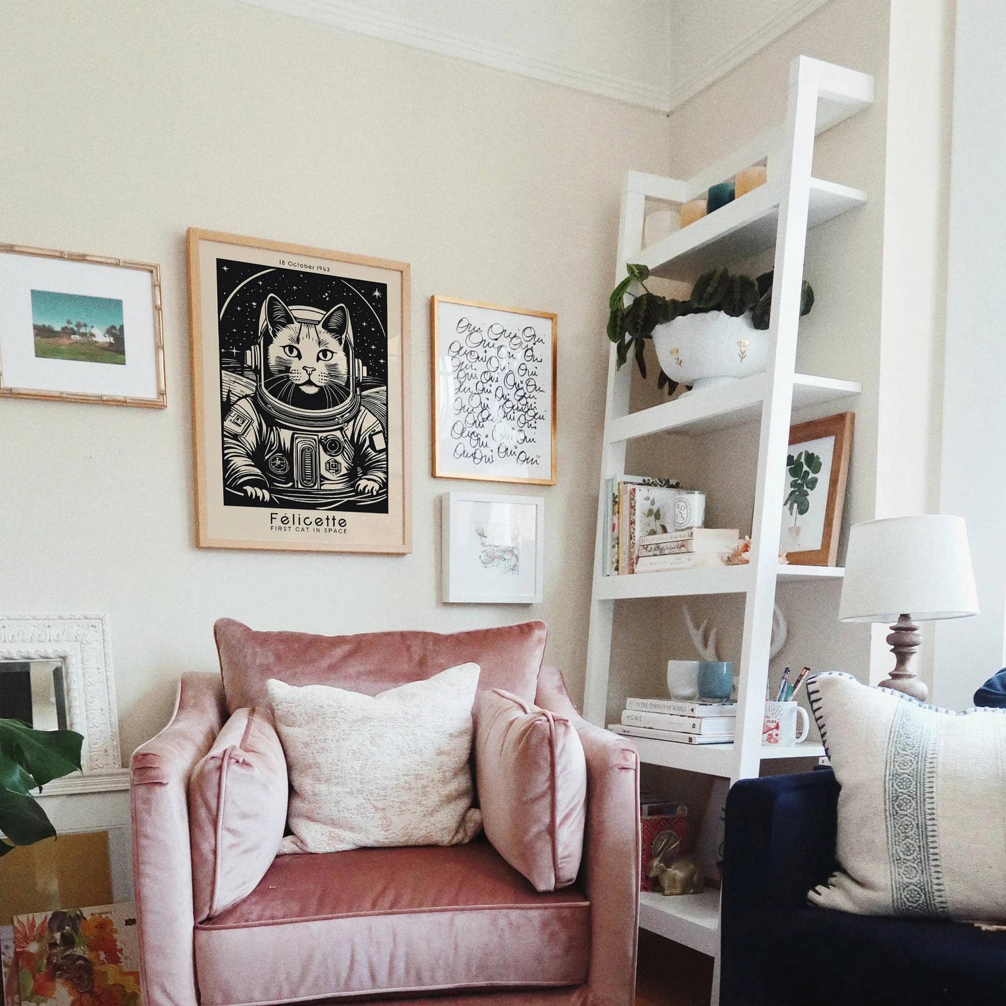 Felicette First Cat in Space Poster