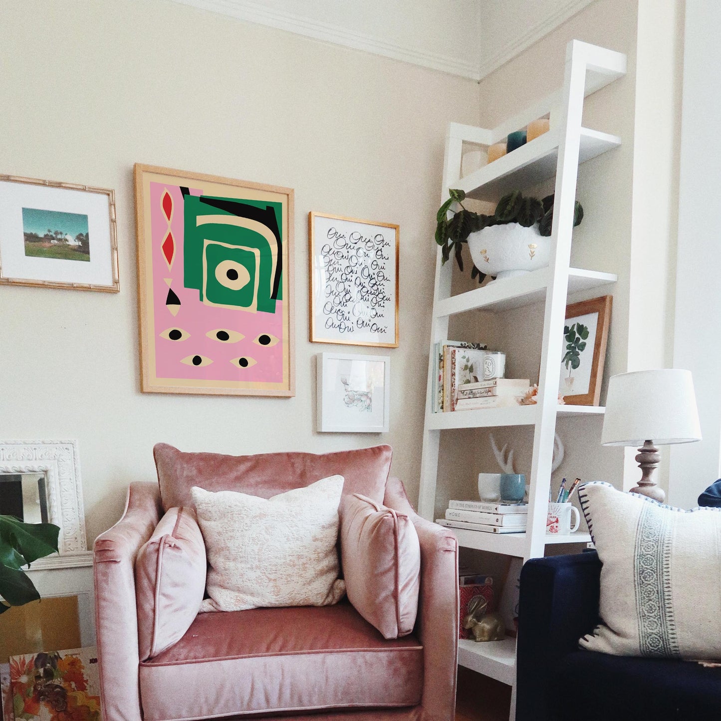 Abstract Eyes Poster Print