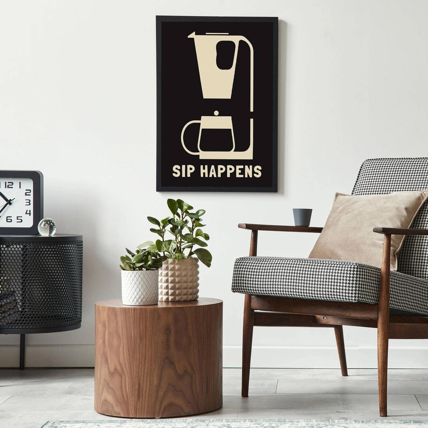Sip Happens - Funny Coffee Poster - HypeSheriff