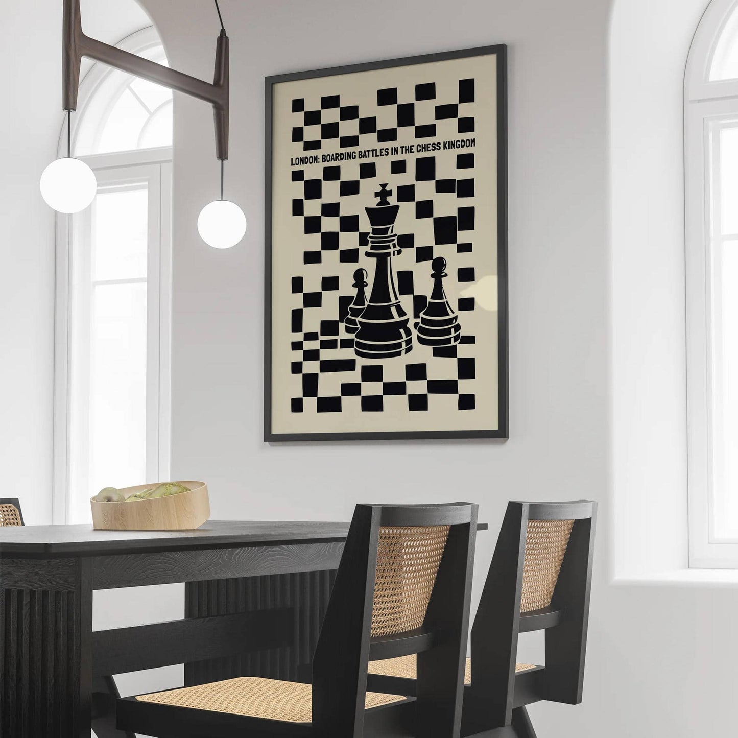 Vintage Chess London Poster - HypeSheriff