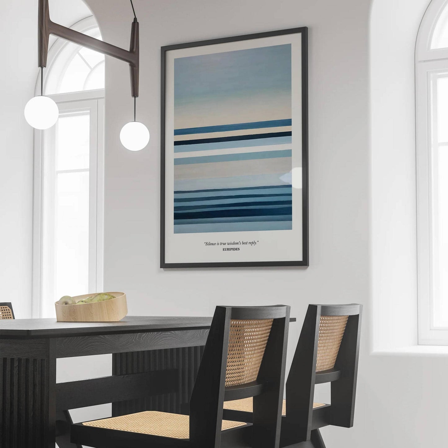 Silence Euripides Blue Poster - HypeSheriff