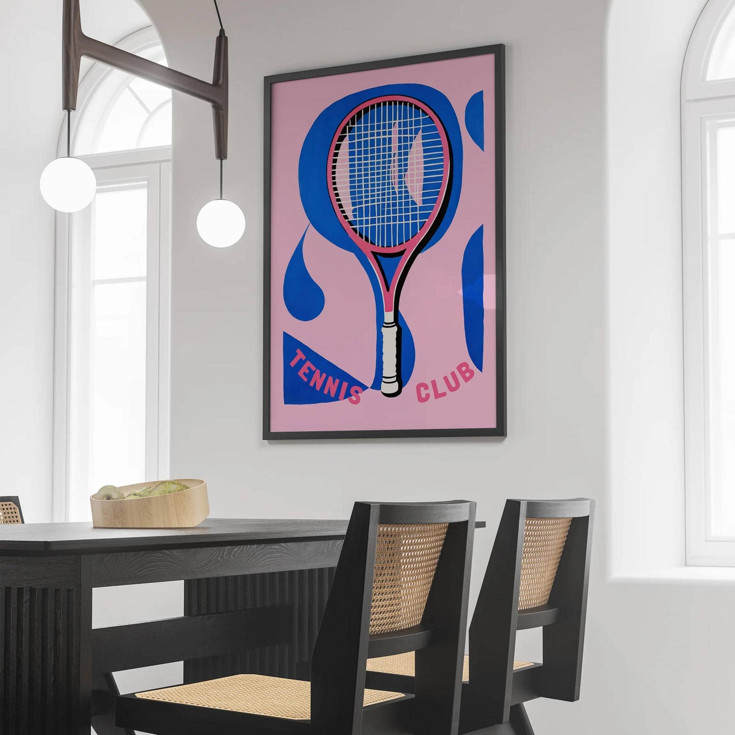 Tenis Club - Pink and Blue Poster - HypeSheriff