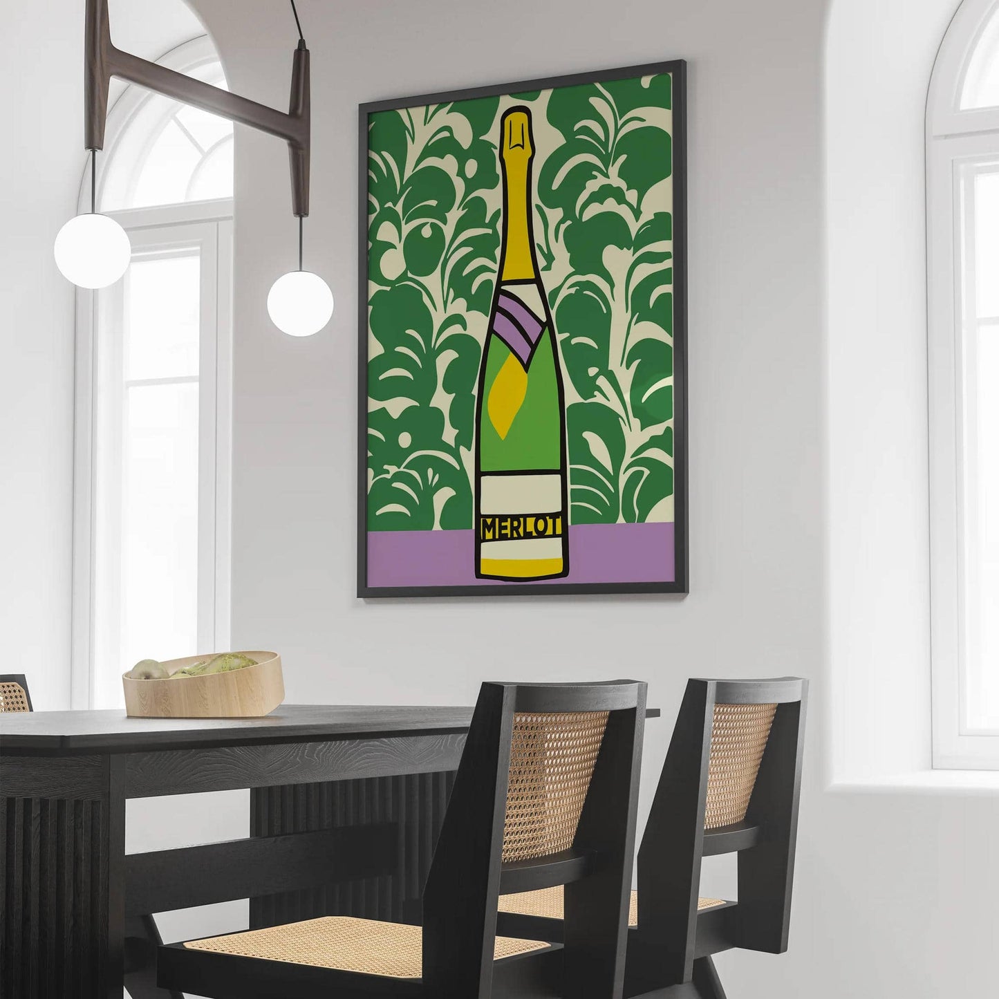 Merlot Champagne Vintage Poster - HypeSheriff