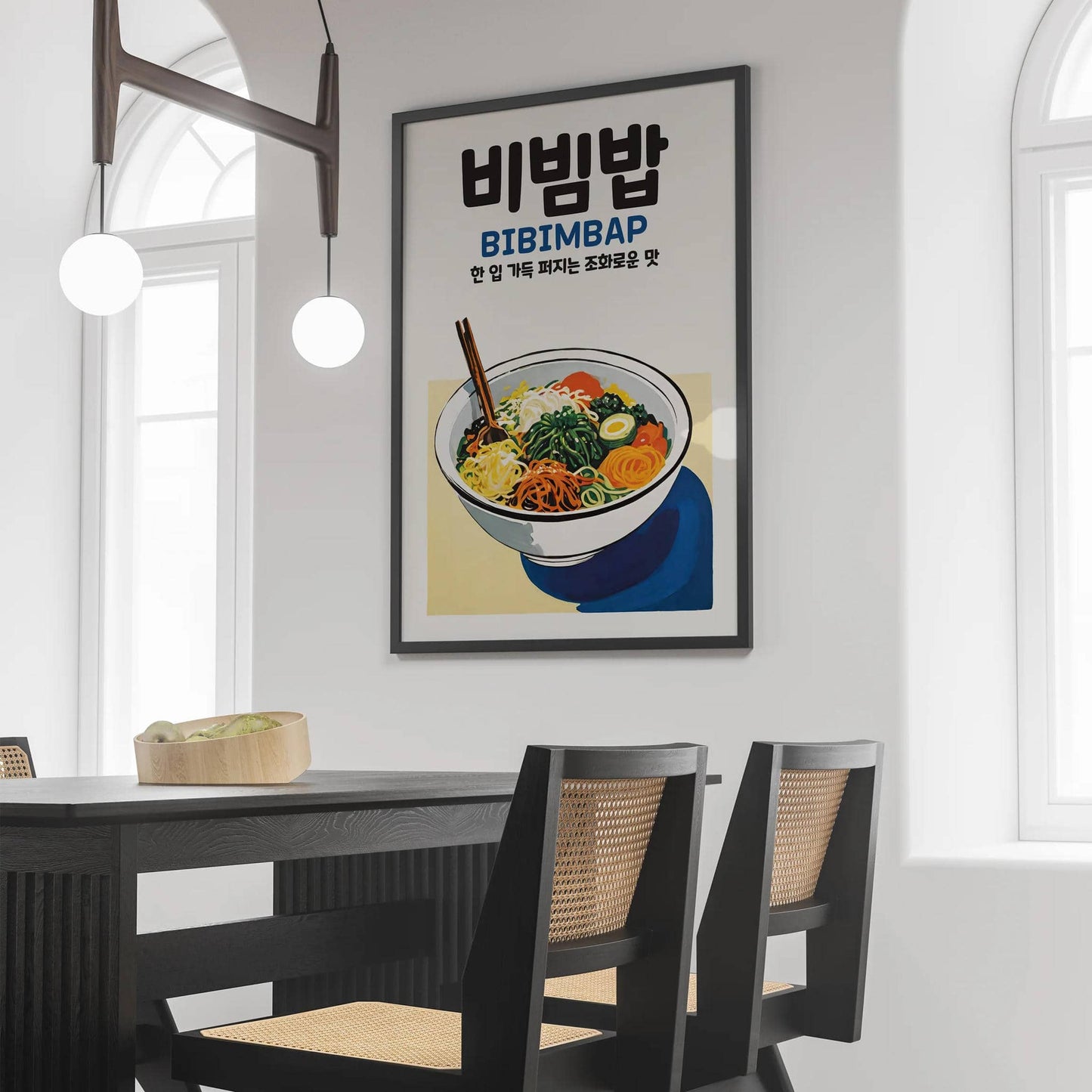 Korean Bibimbap Colorful Art Print - HypeSheriff
