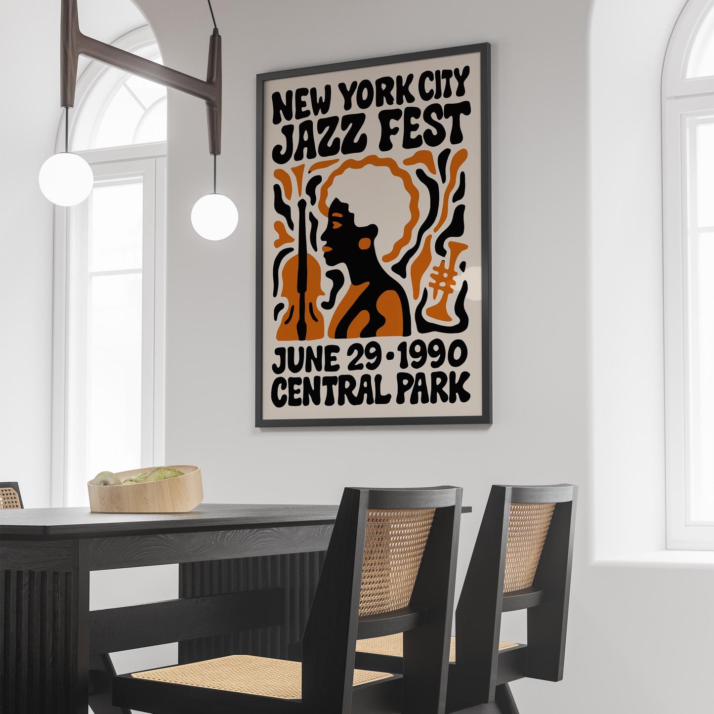1990 NYC Jazz Festival Poster