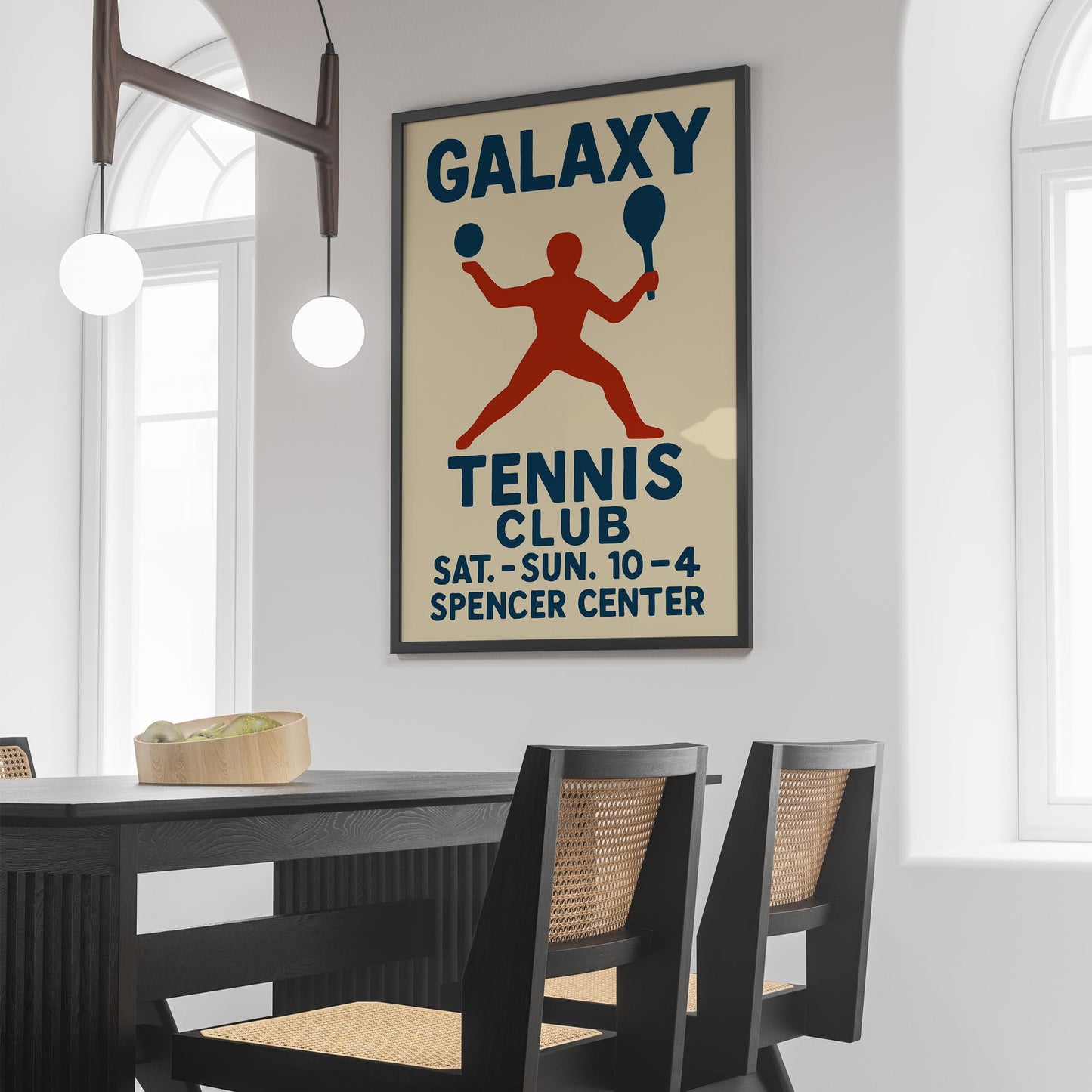 Galaxy Tennis Club Poster