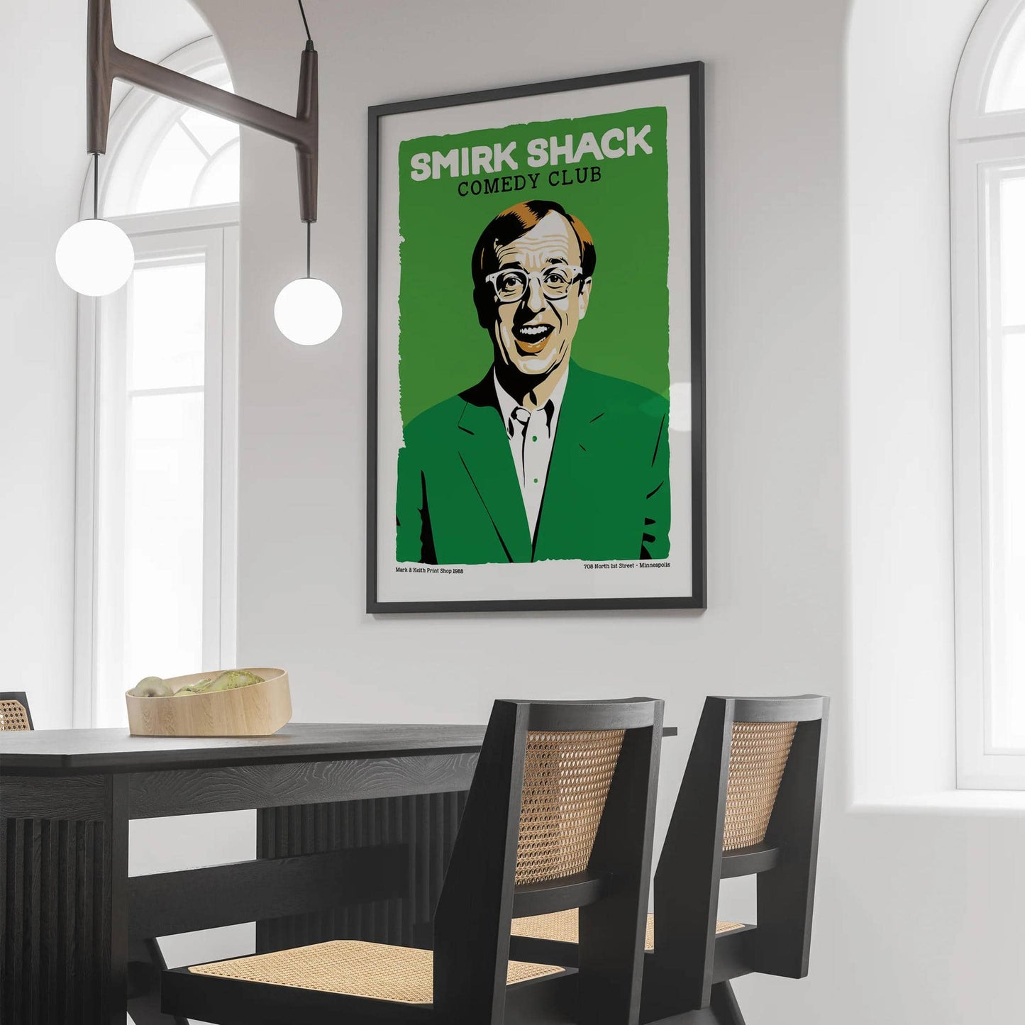 Smirk Shack Comedy Club Vintage Poster