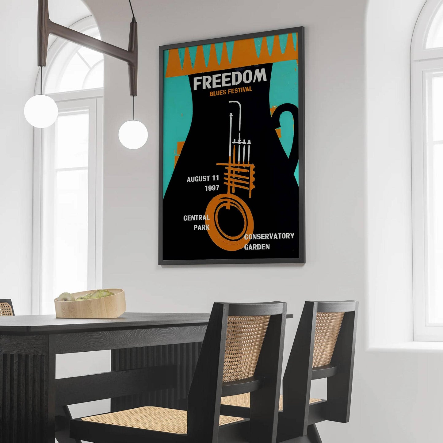 Freedom Blues Festival 1997 Retro Poster