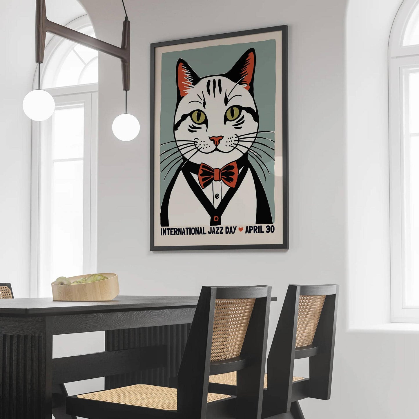 International Jazz Day Retro Cat Poster - HypeSheriff