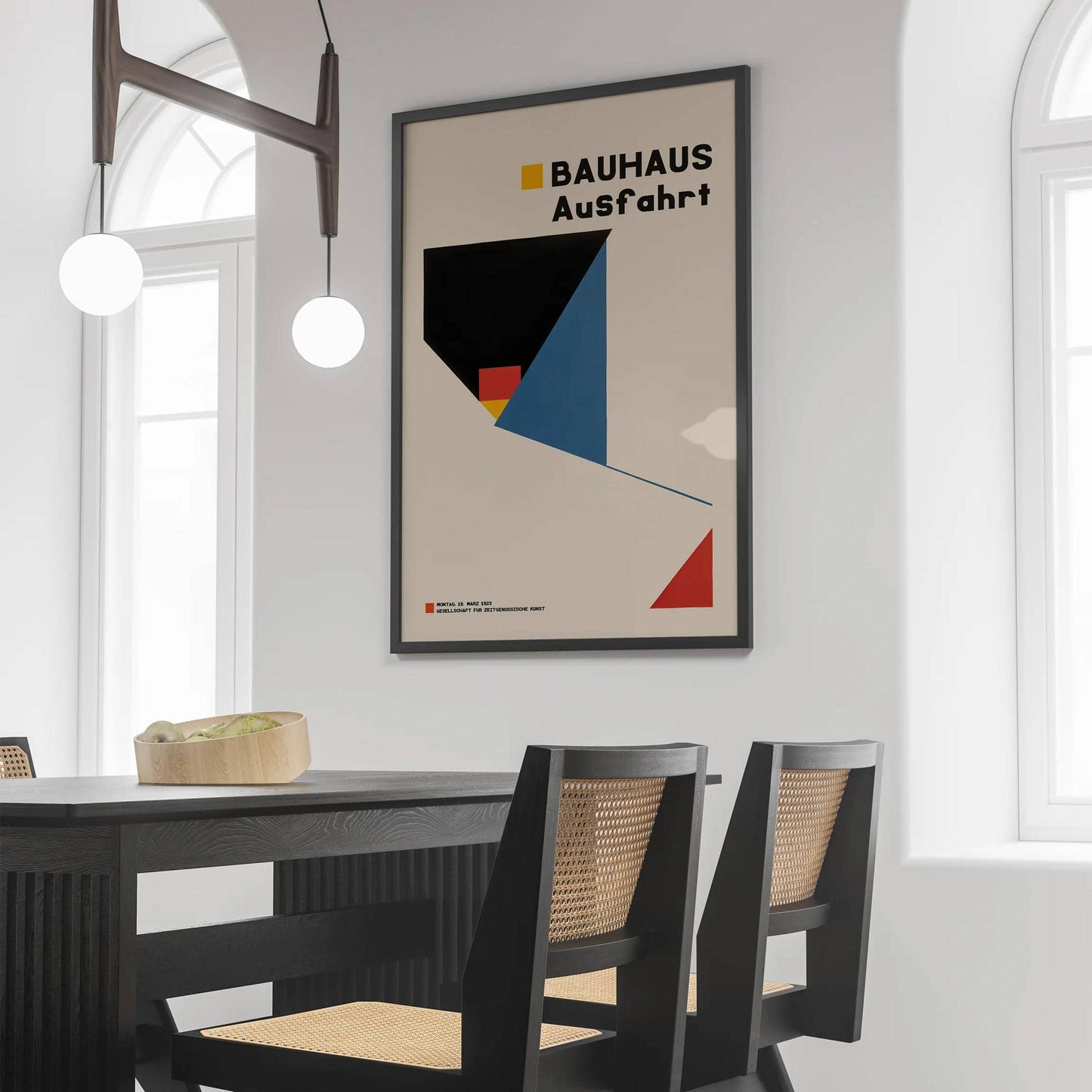 Bauhaus Ausfahrt Minimal Poster