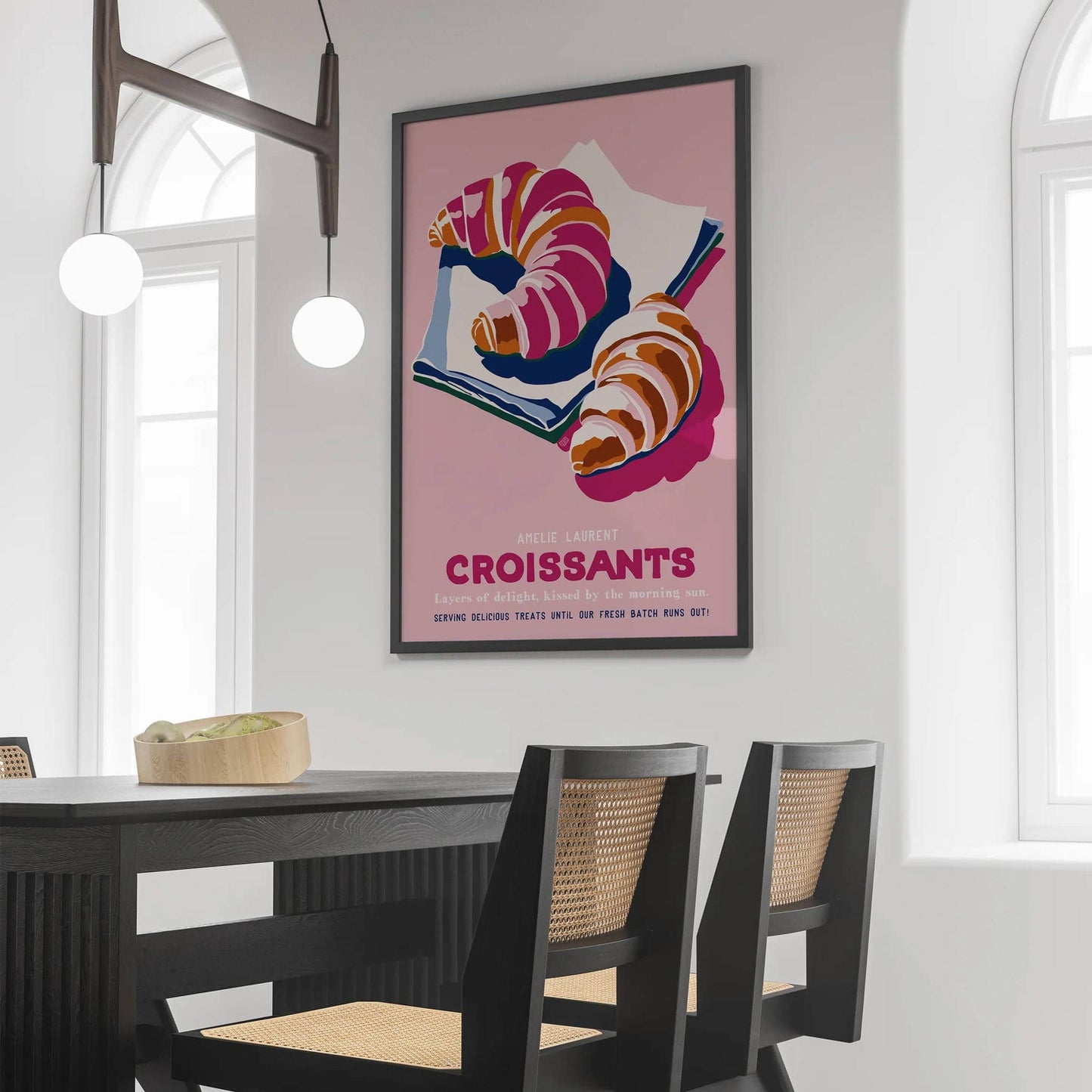 Croissants - French Bakery Wall Art Print
