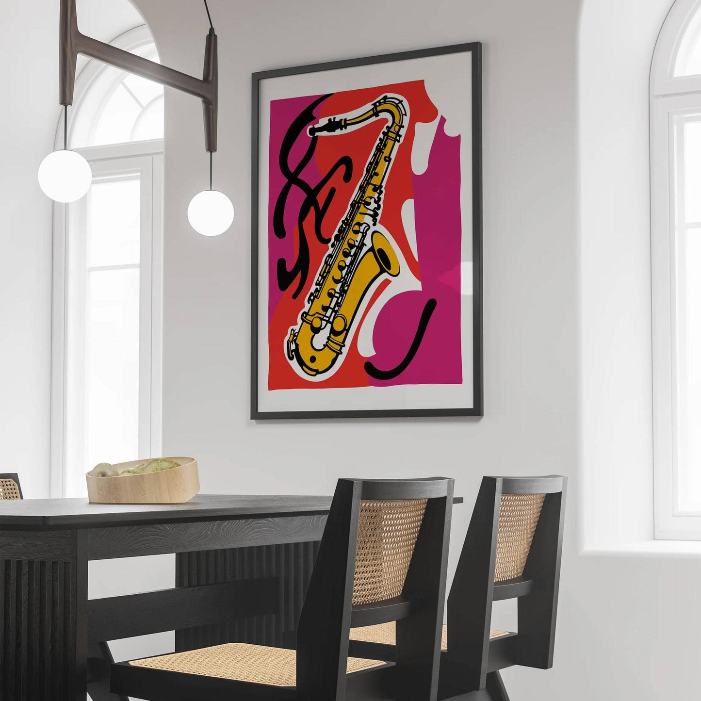 Saxophone Vintage Wall Art Print - HypeSheriff