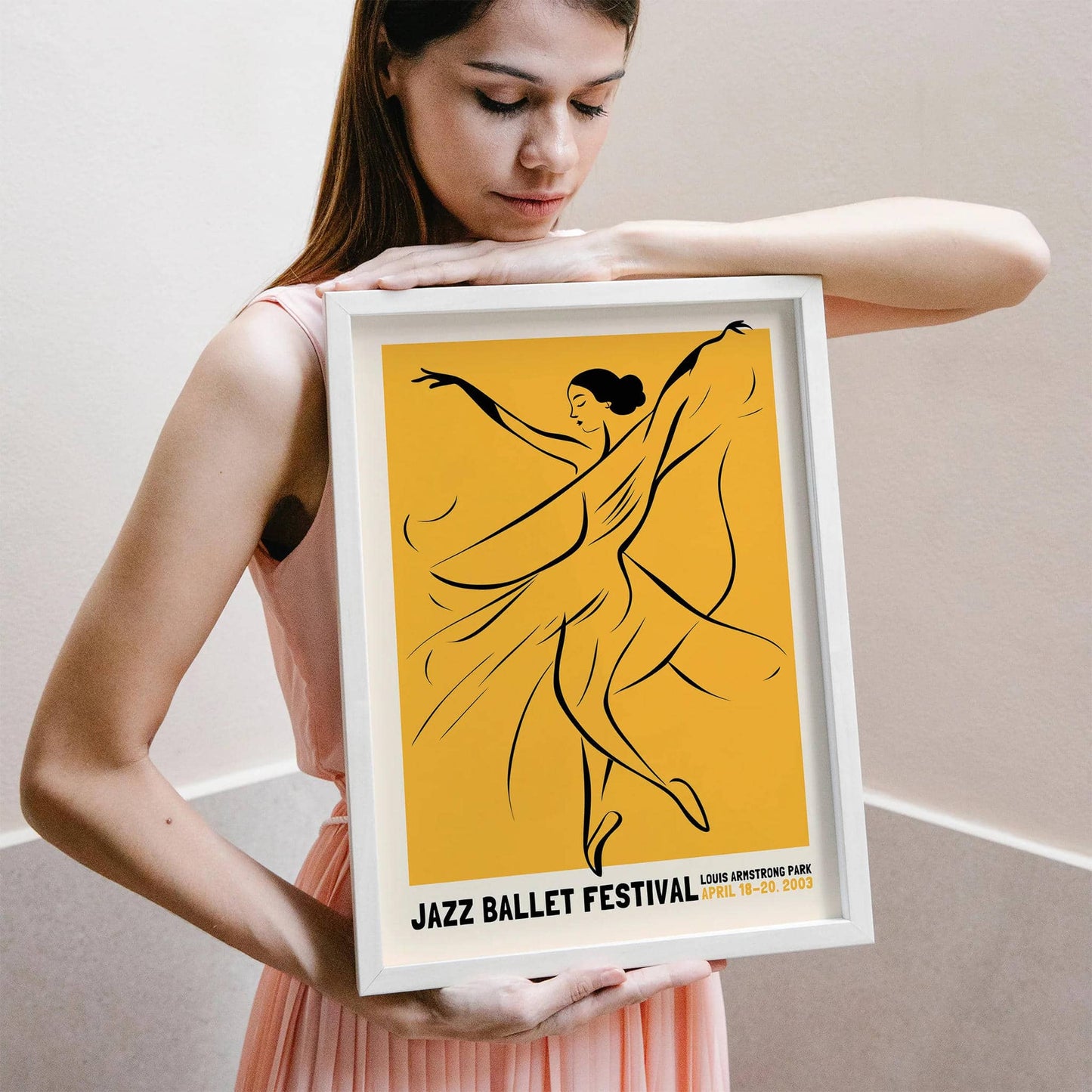 Jazz Ballet Festival 2003 Yellow Poster - HypeSheriff