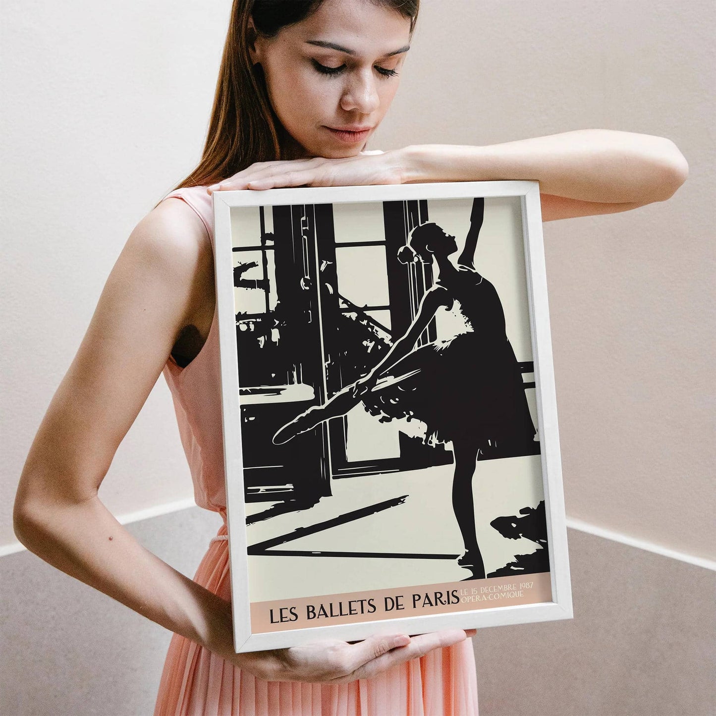 Minimal French Ballet Wall Art Print - HypeSheriff
