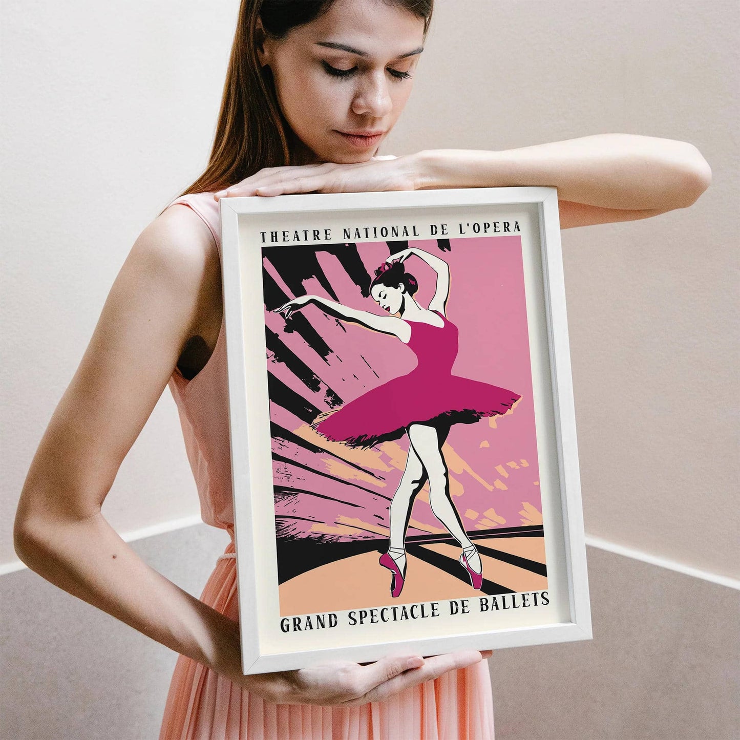 Ballet Spectacle Pink Wall Art - HypeSheriff