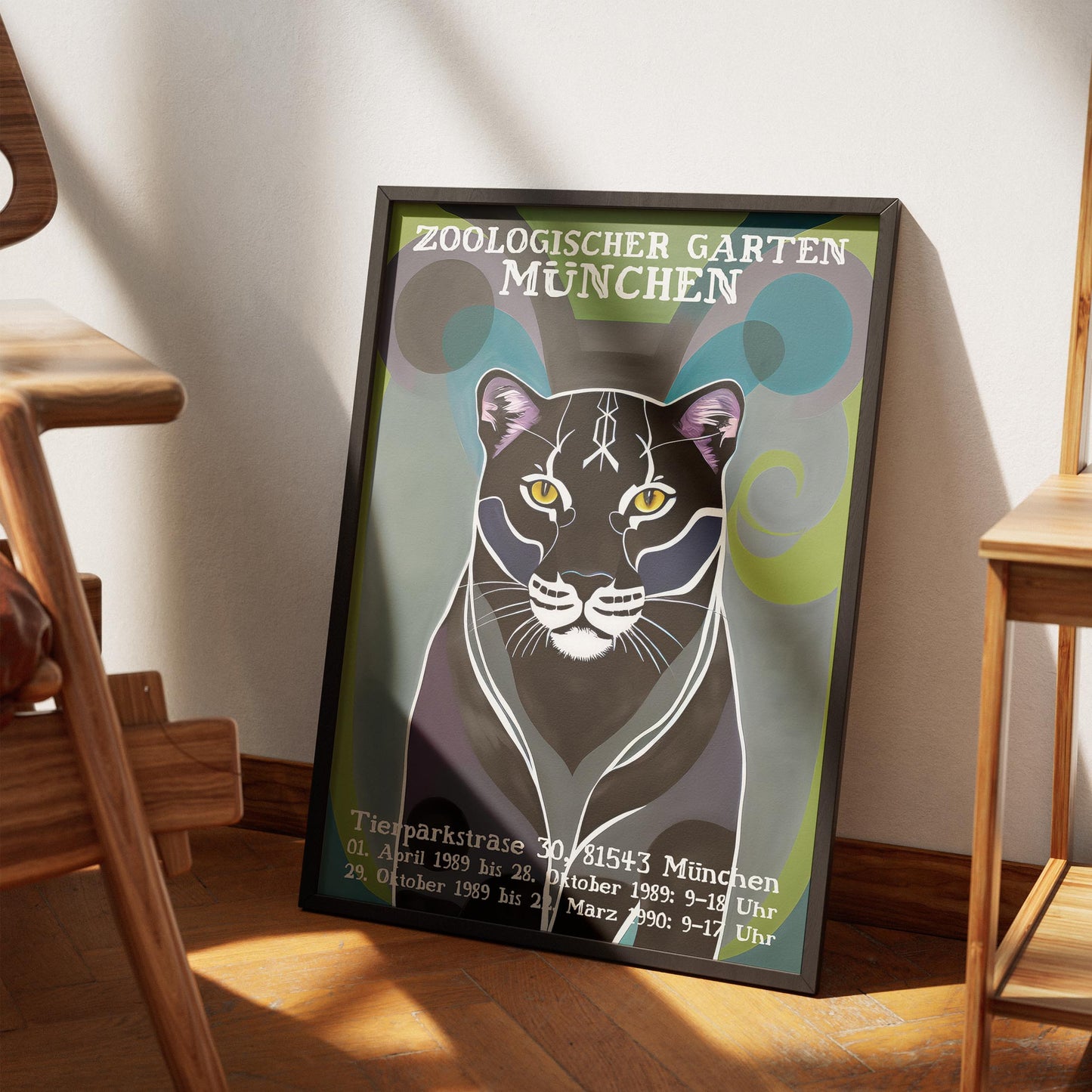 Munich Zoo Vintage Animal Poster Print