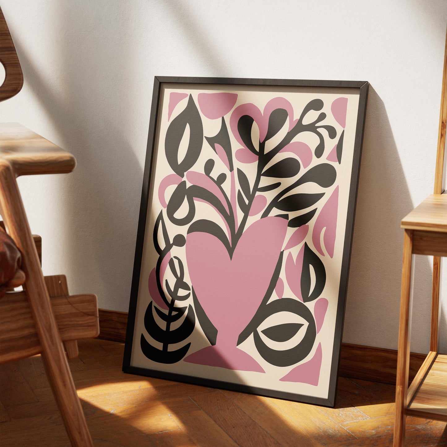 Modern Abstract Floral Wall Art Print