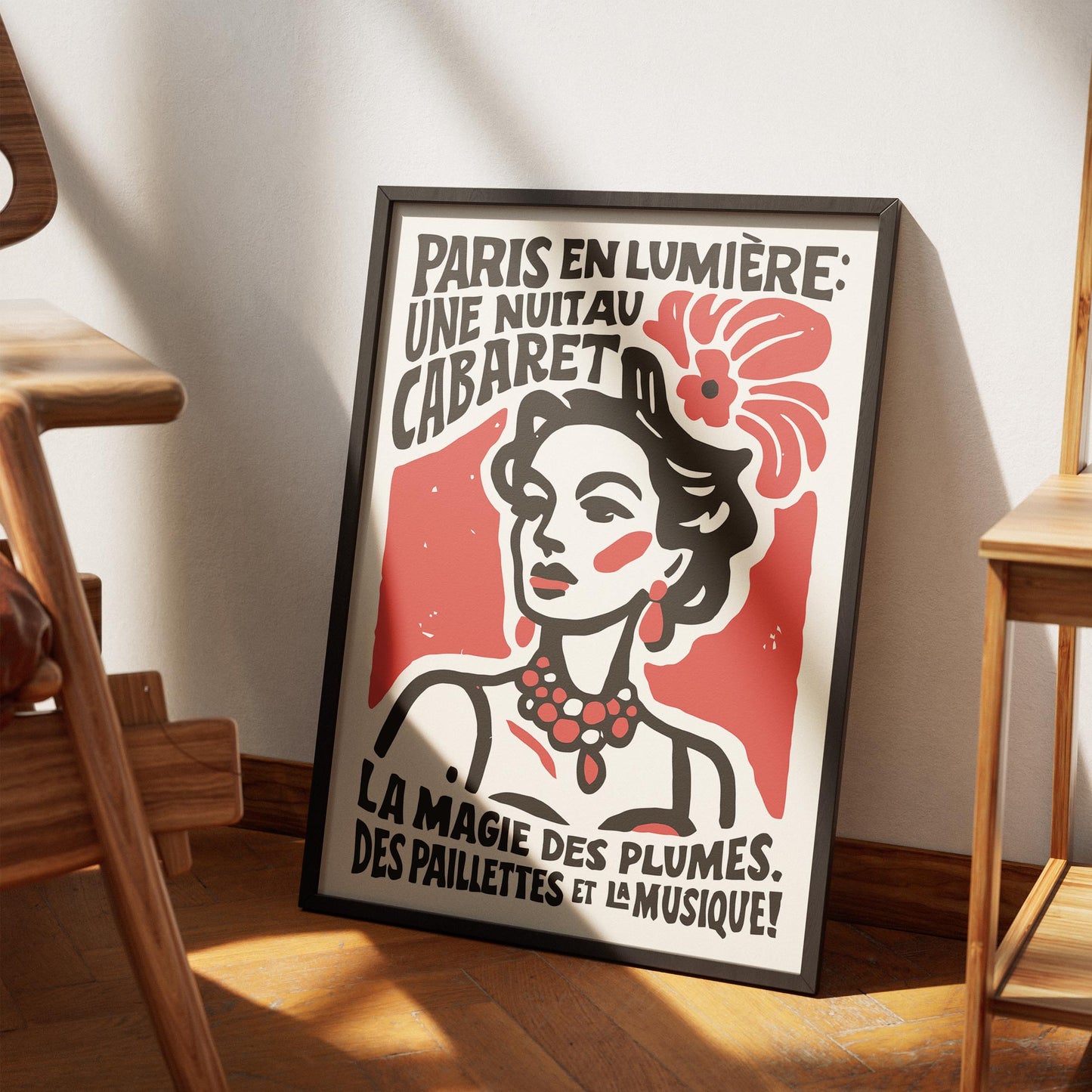 Paris Cabaret Night Poster