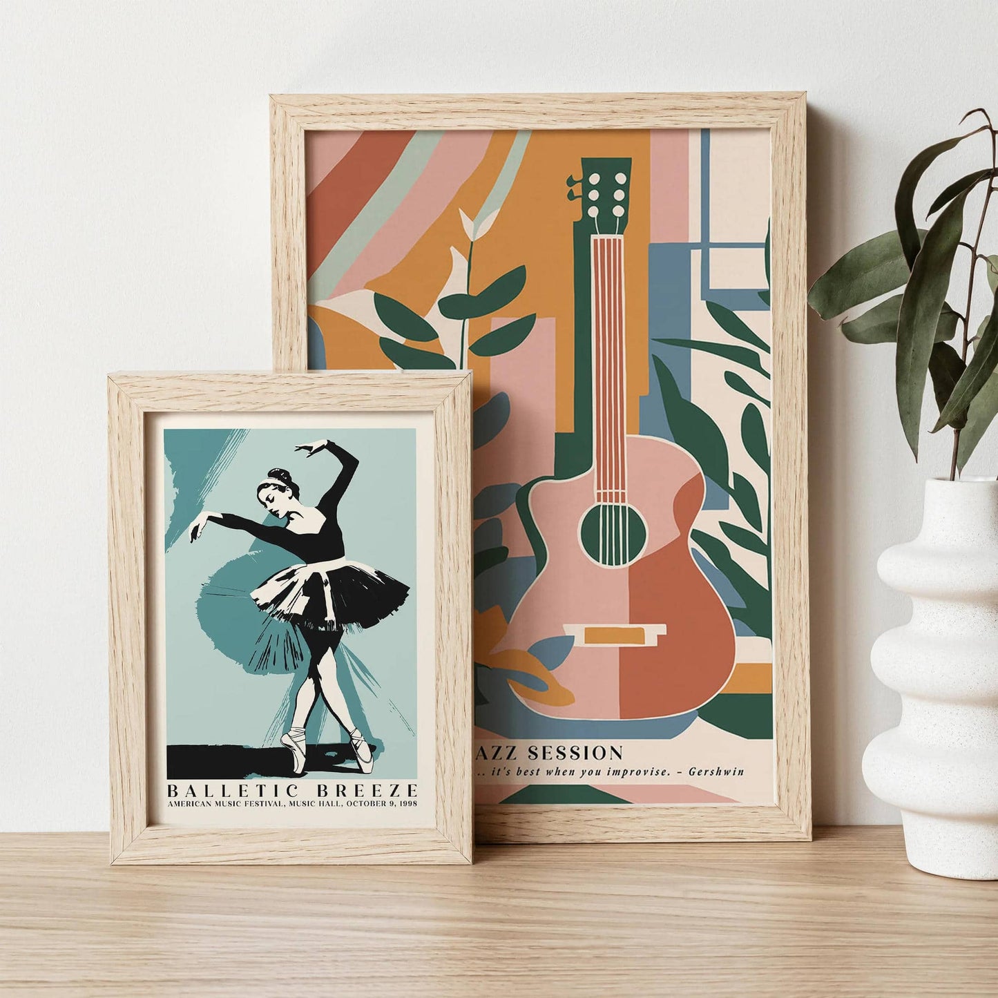 Balletic Breeze Ballerina Dance Poster - HypeSheriff