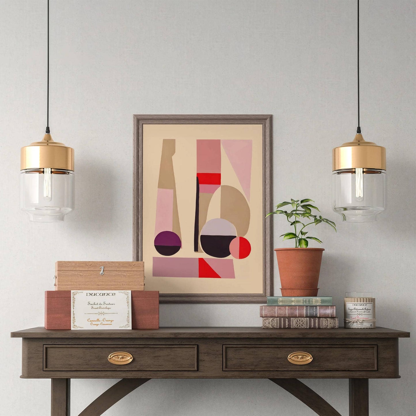 Abstract Still Life Shapes Wall Art - HypeSheriff
