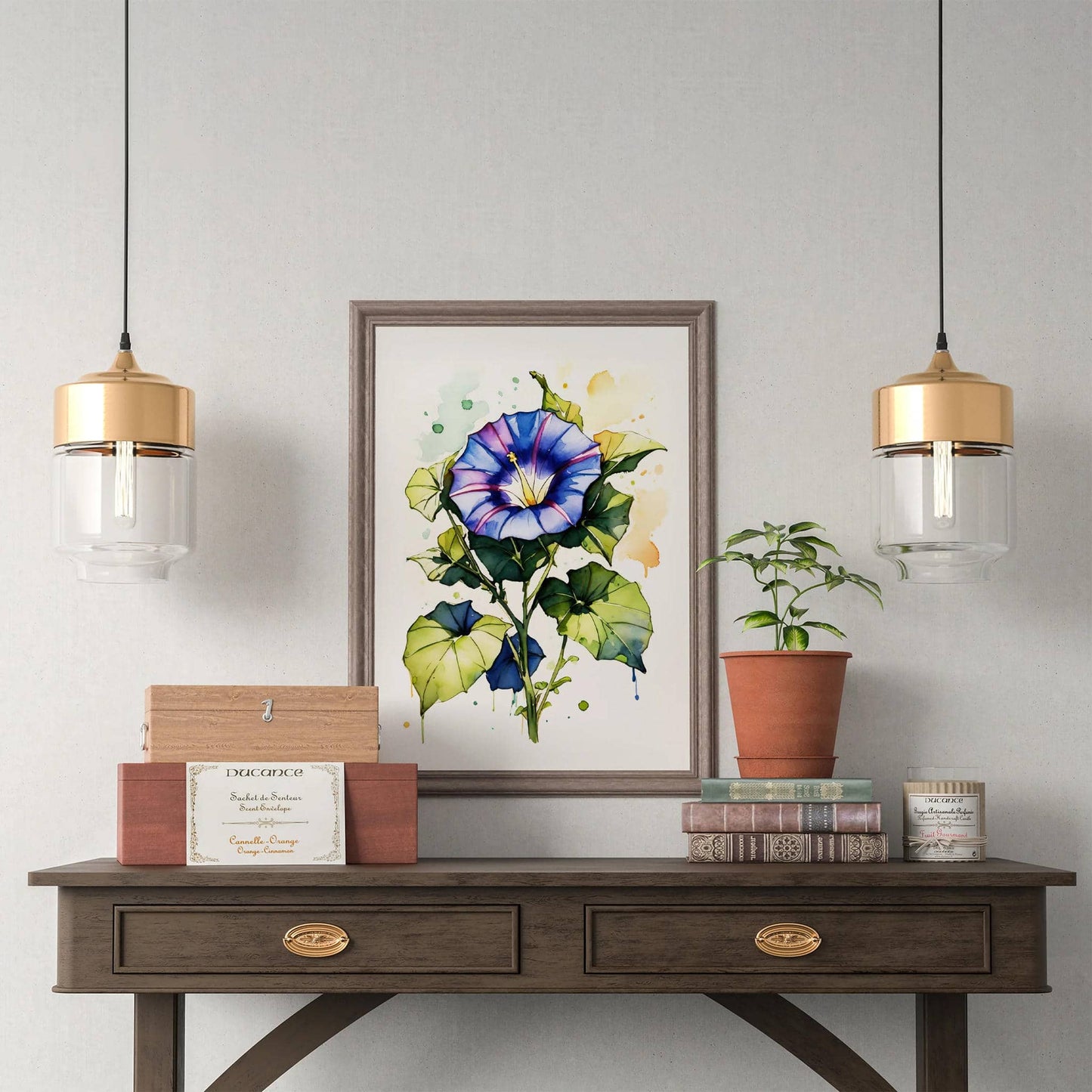 Morning Glory Watercolor Art Print - HypeSheriff