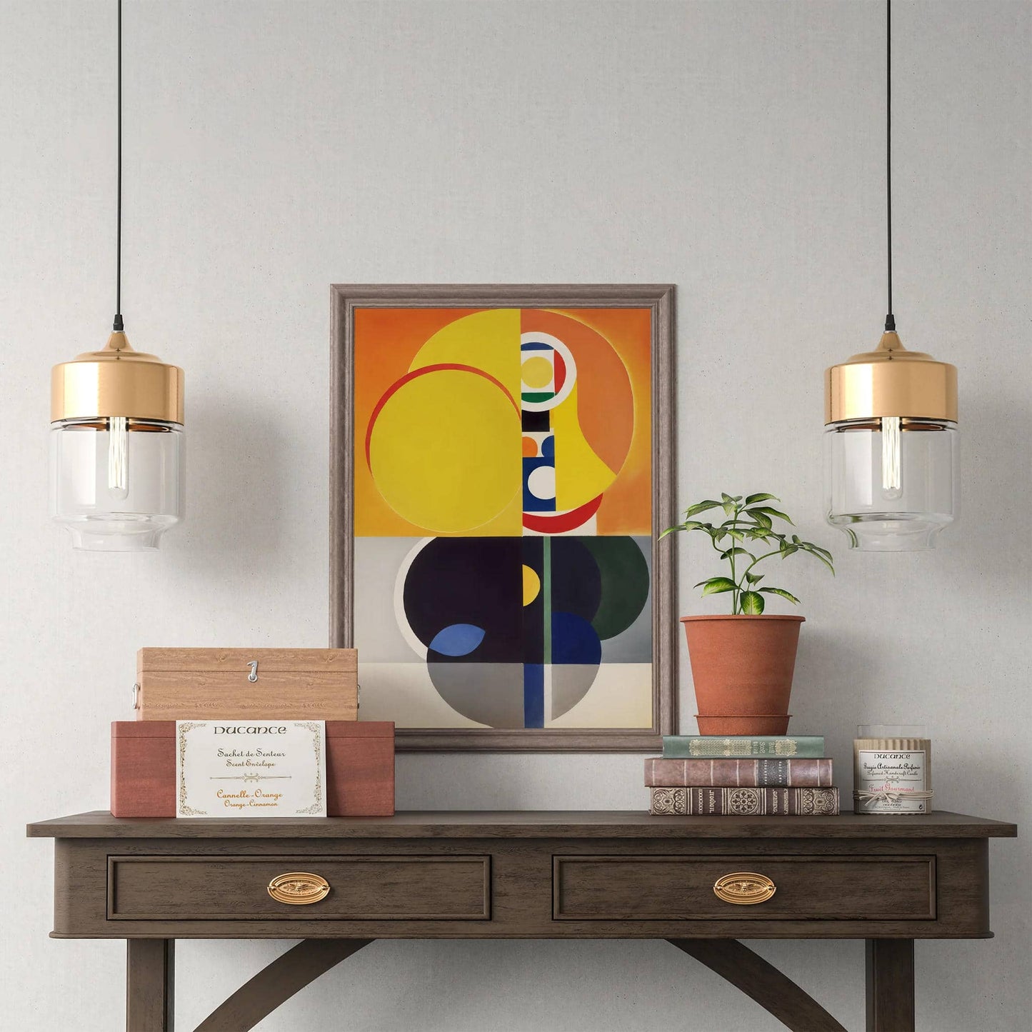 Mid-Century Modern Giclee Abstract Art Print - HypeSheriff