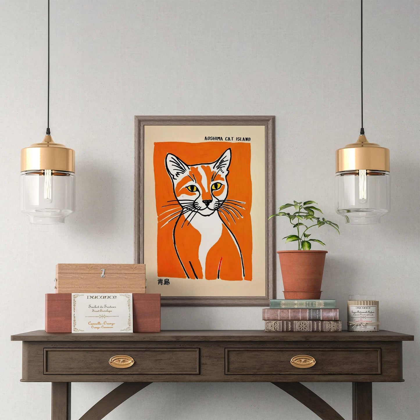 Aoshima Cat Island Wall Art Print