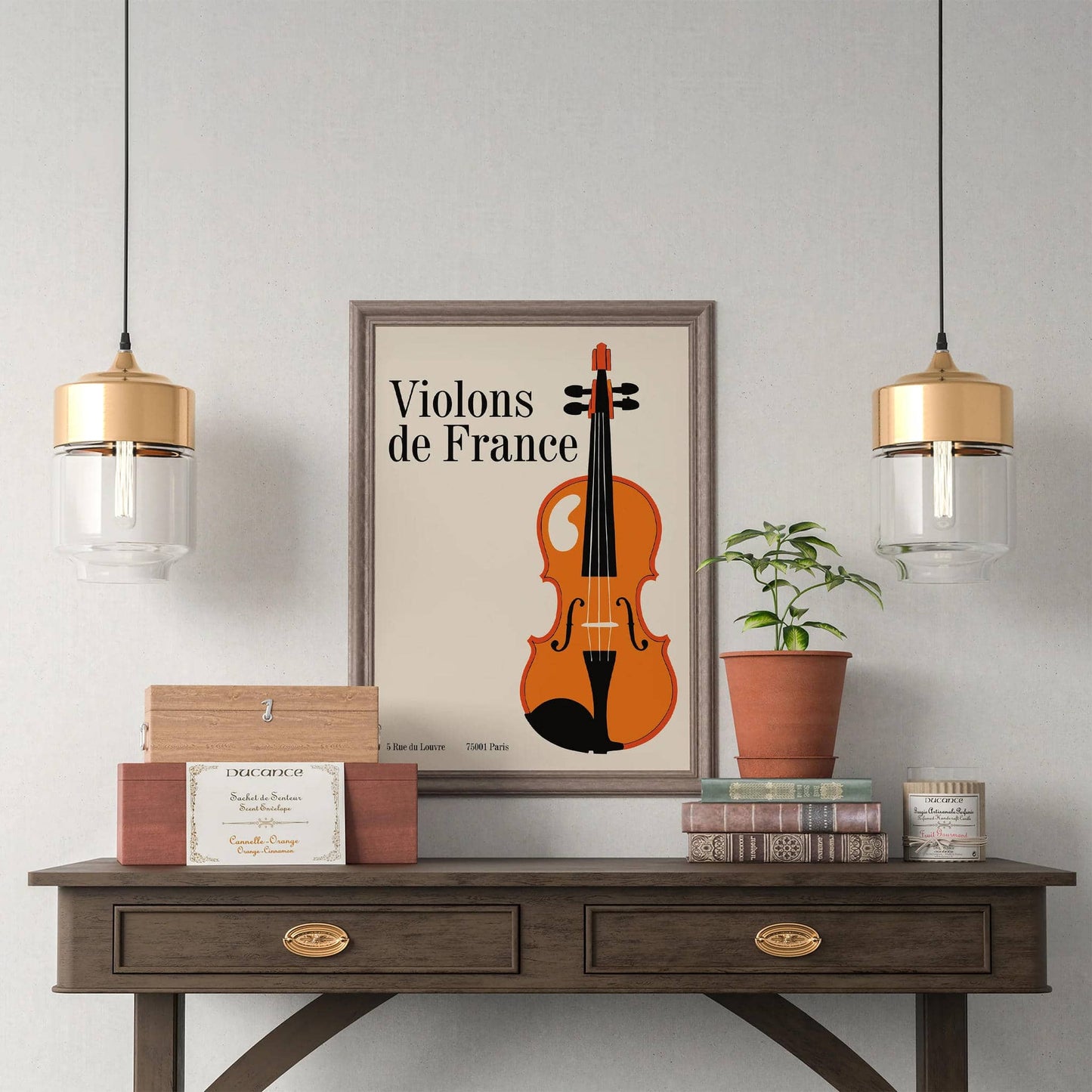 Violons de France - Vintage Violin Poster