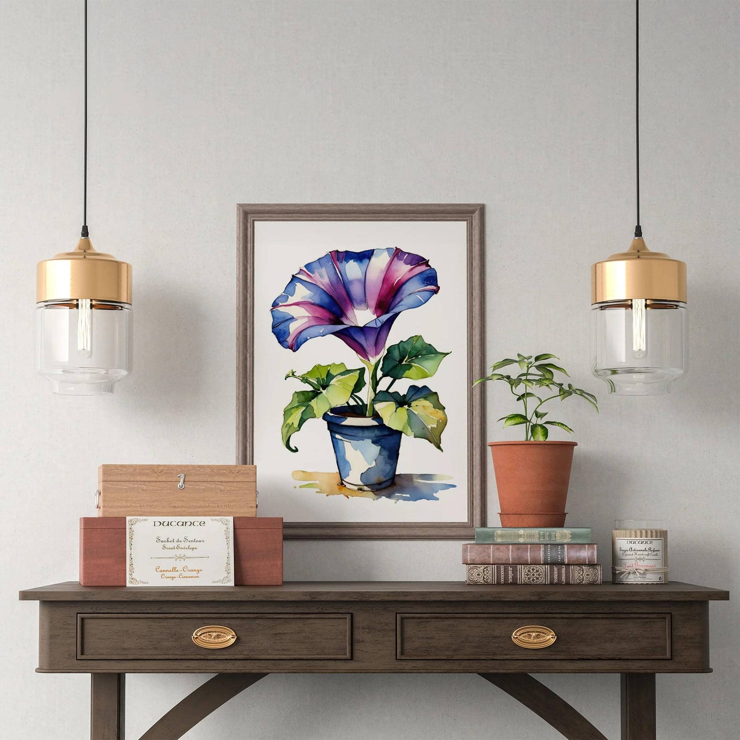 Morning Glory Watercolor Art Print - HypeSheriff