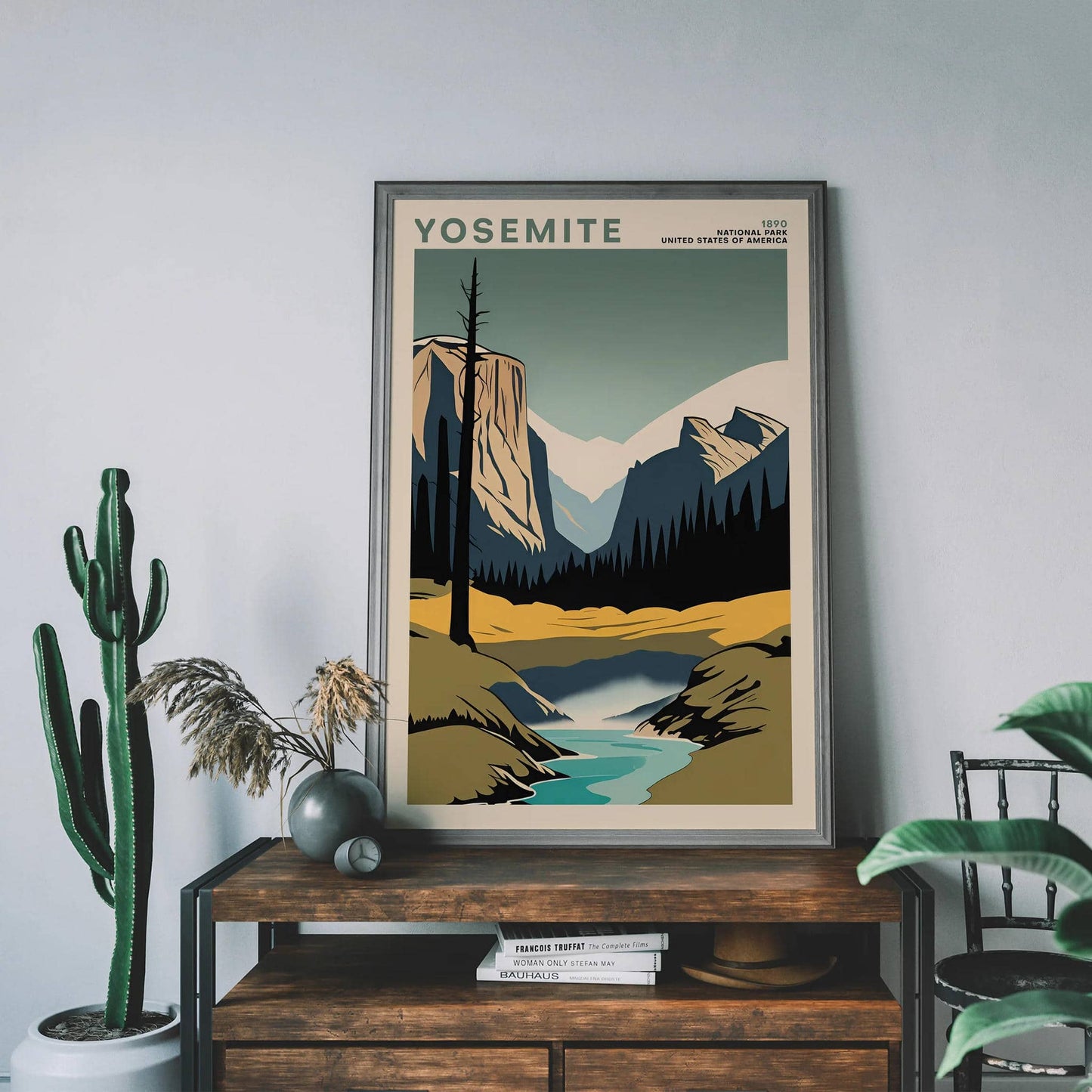 Yosemite National Park Retro Poster