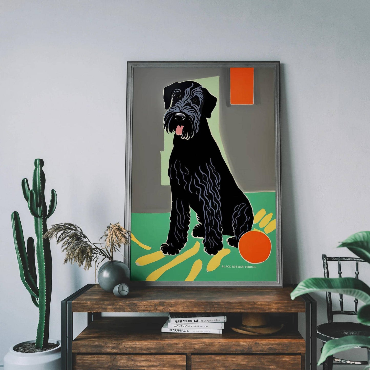 Black Terrier Artsy Wall Art Print - HypeSheriff