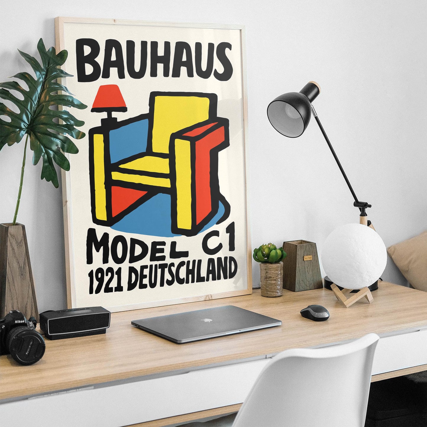 Bauhaus Chair Poster - Mid Century Modern Wall Art