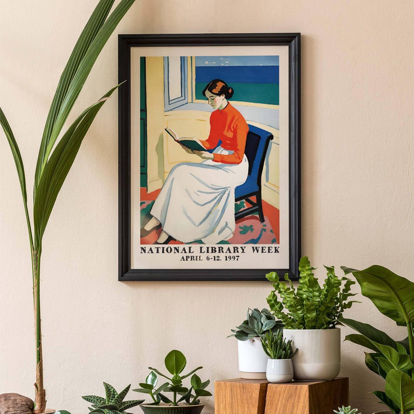 Reading by the Window Library 1997 Poster