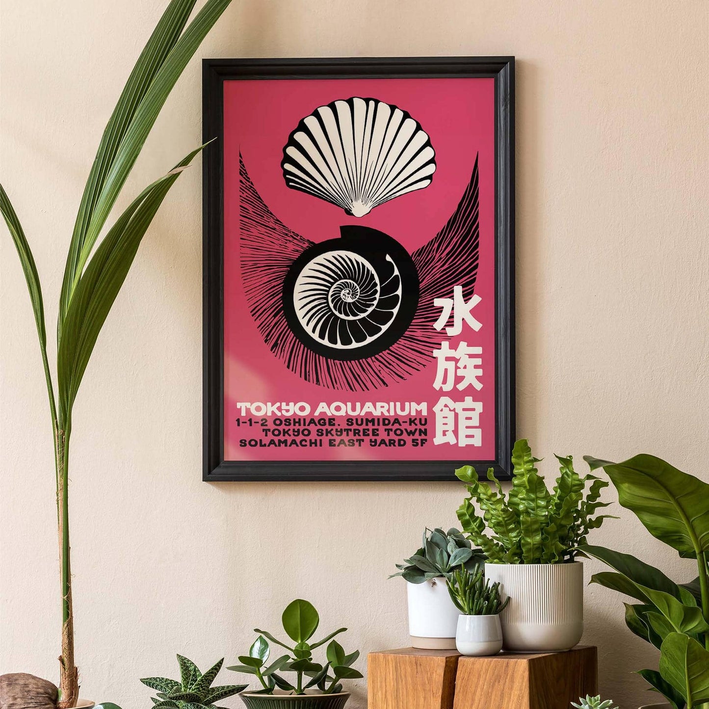 Pink Shells – Japanese Exhibit Poster