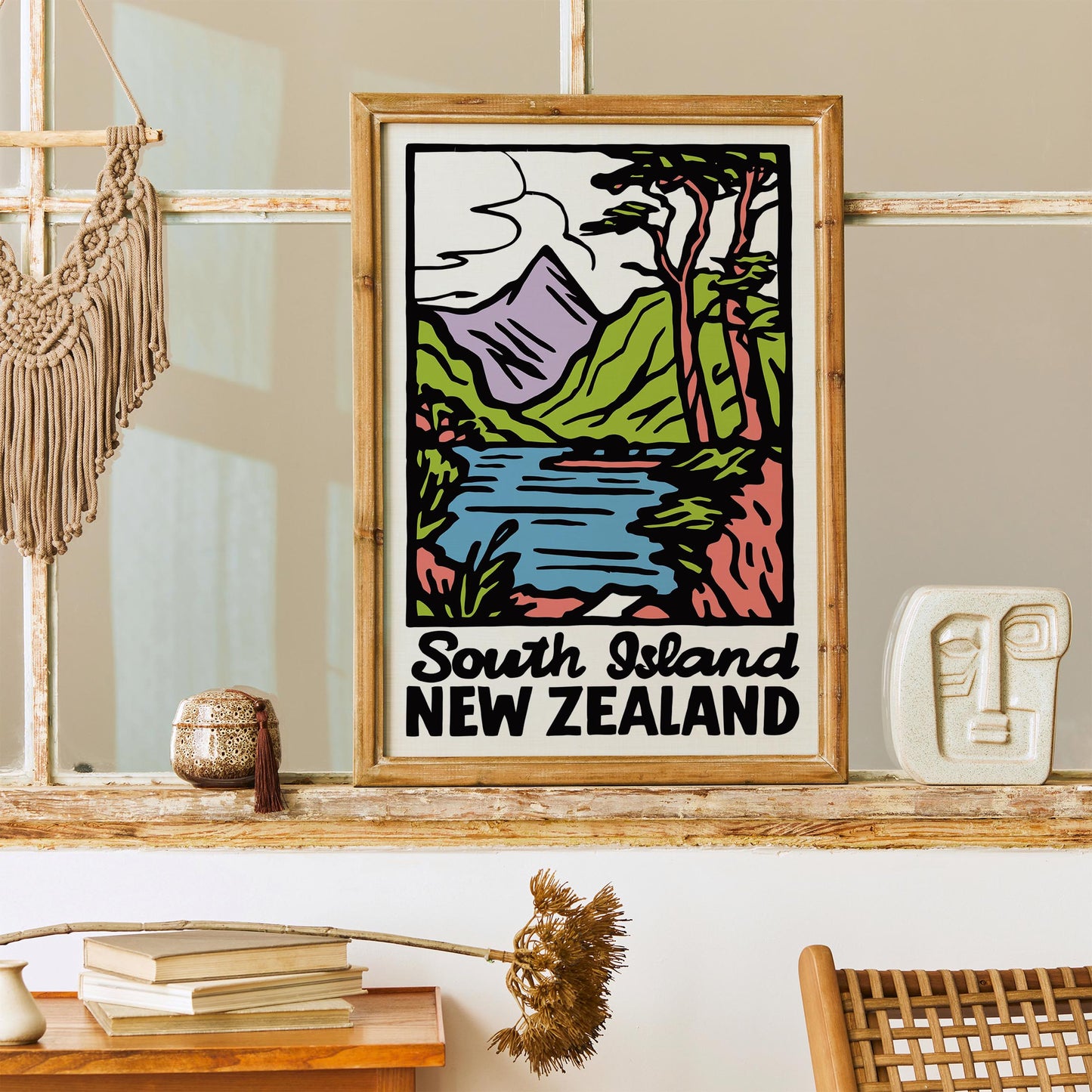 New Zealand Landscape Poster Print