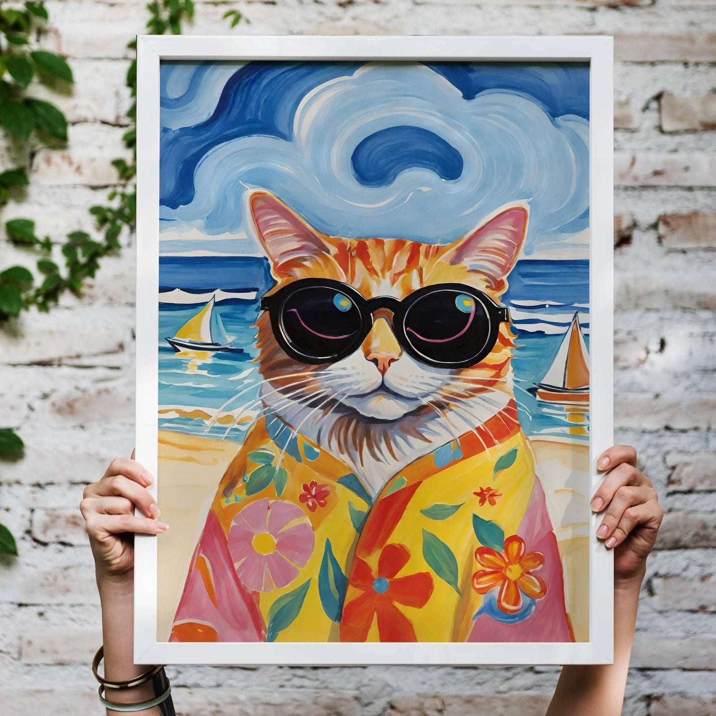 Cat's Holiday Summer Poster - HypeSheriff