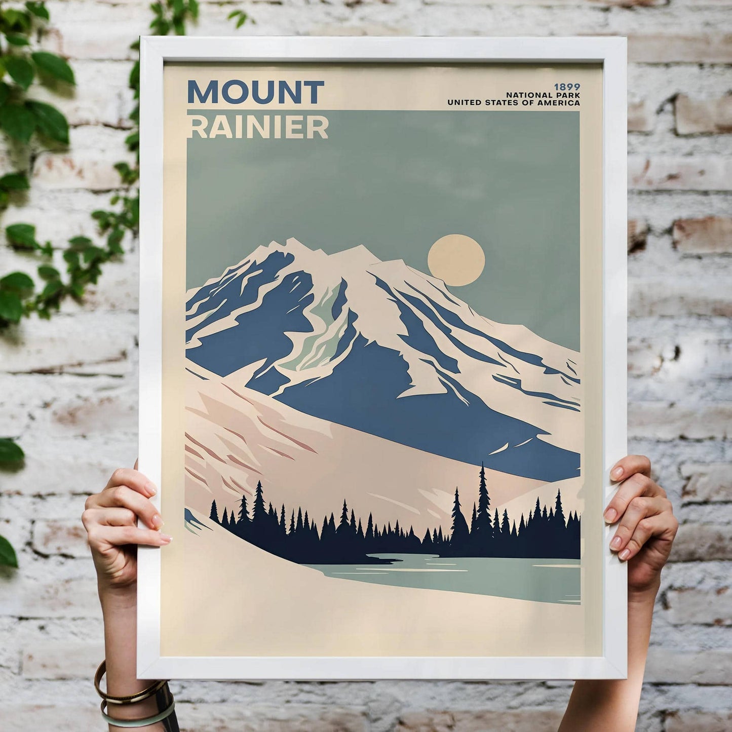 Mount Rainier National Park Poster