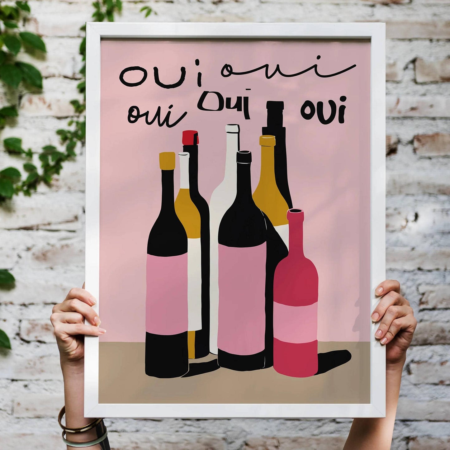 Oiu - Cute Wine Art Print