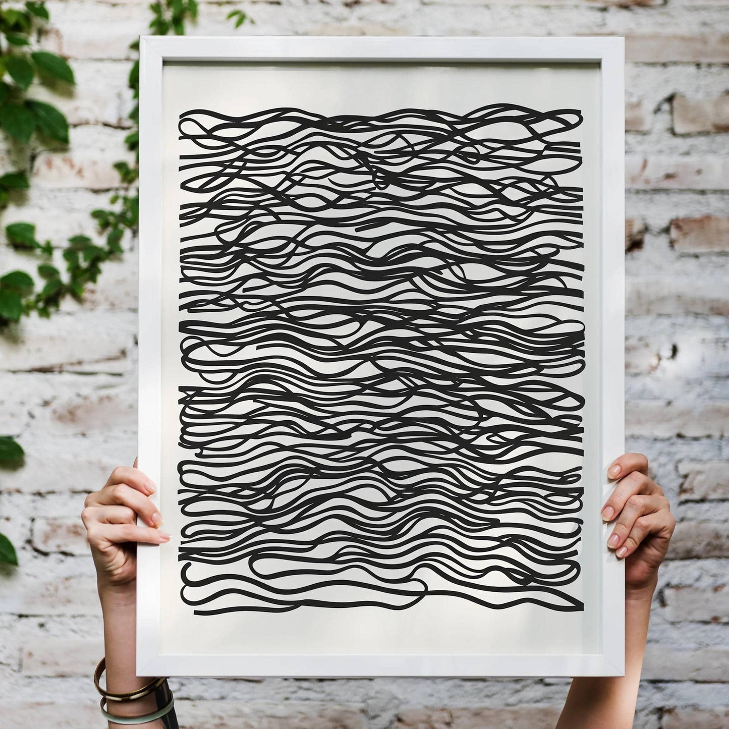 Scandinavian Lines Abstract Poster - HypeSheriff
