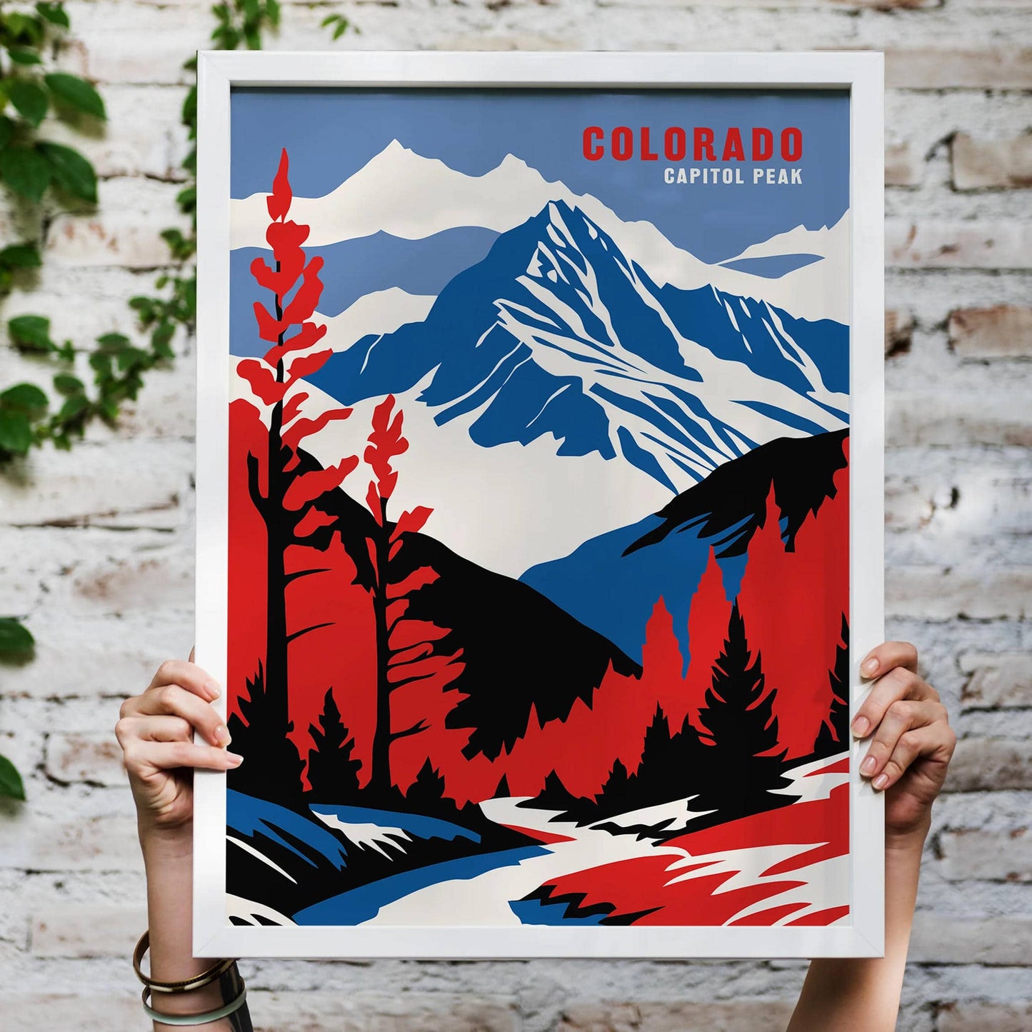 Colorado Capitol Peak Landscape Poster - HypeSheriff