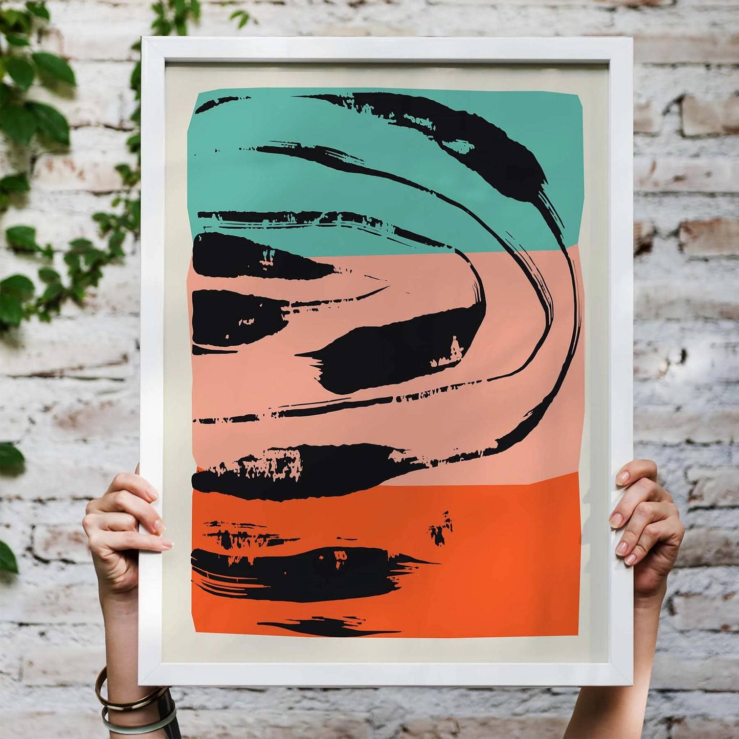 Abstract Brushstroke Poster Print