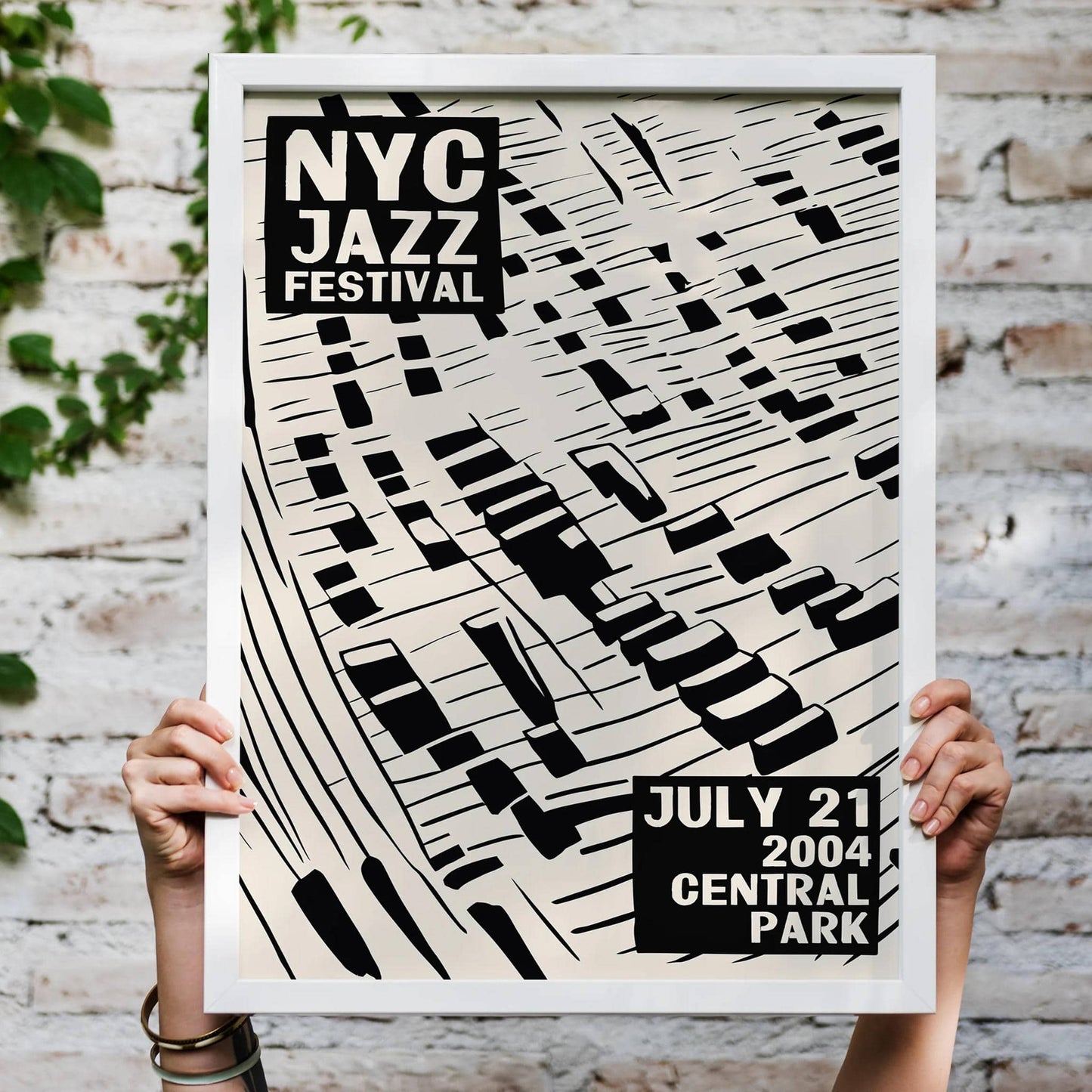 NYC Jazz Festival 2004 Retro Print