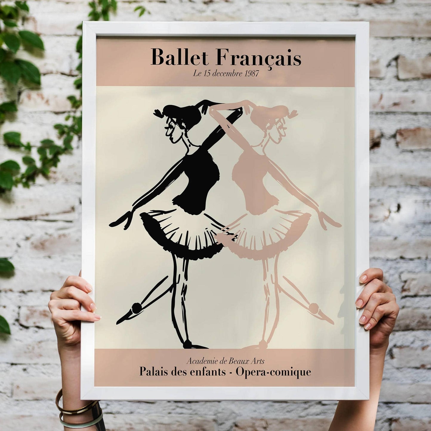 French Ballerinas Wall Art Print - HypeSheriff
