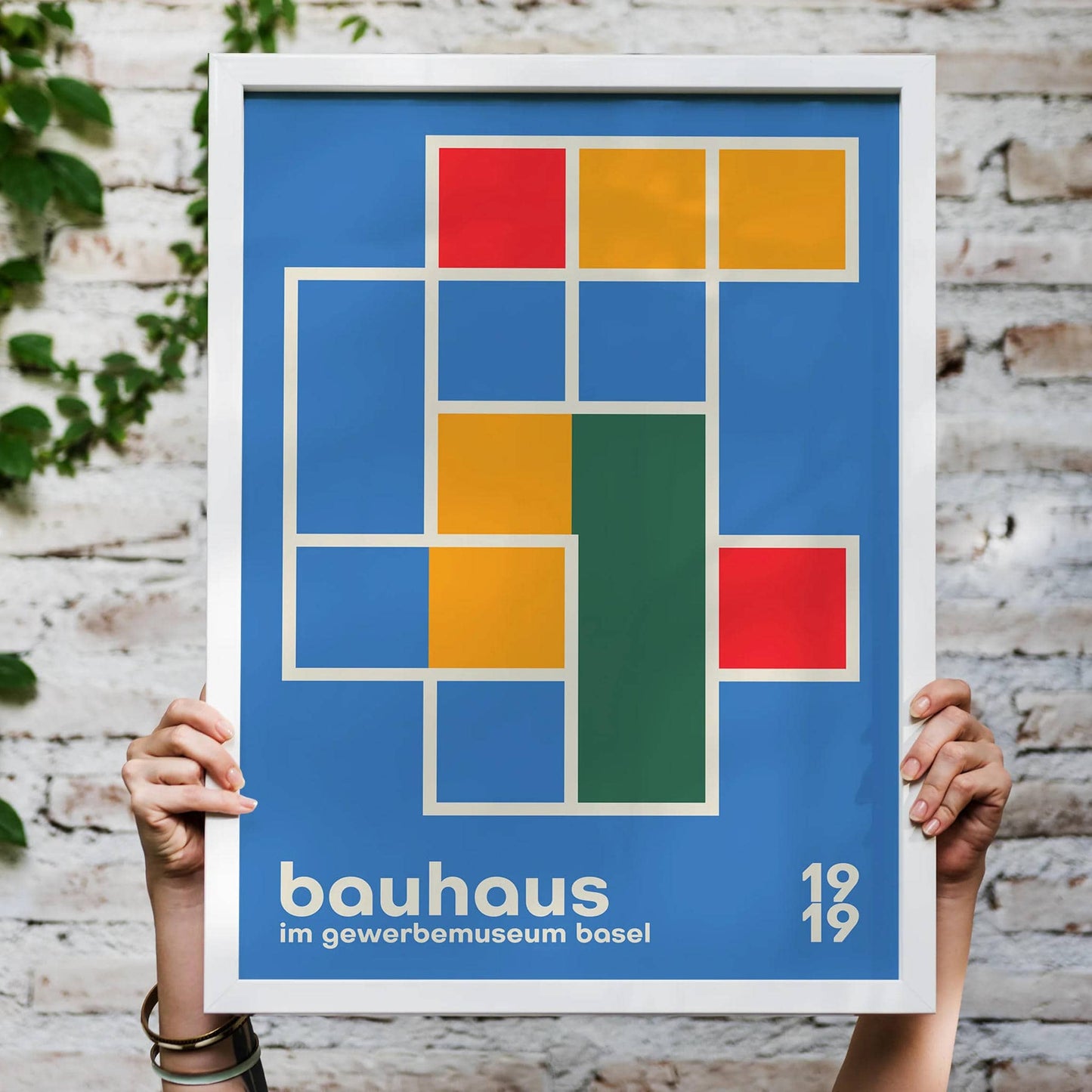 Bauhaus 1919 Blue Poster - HypeSheriff