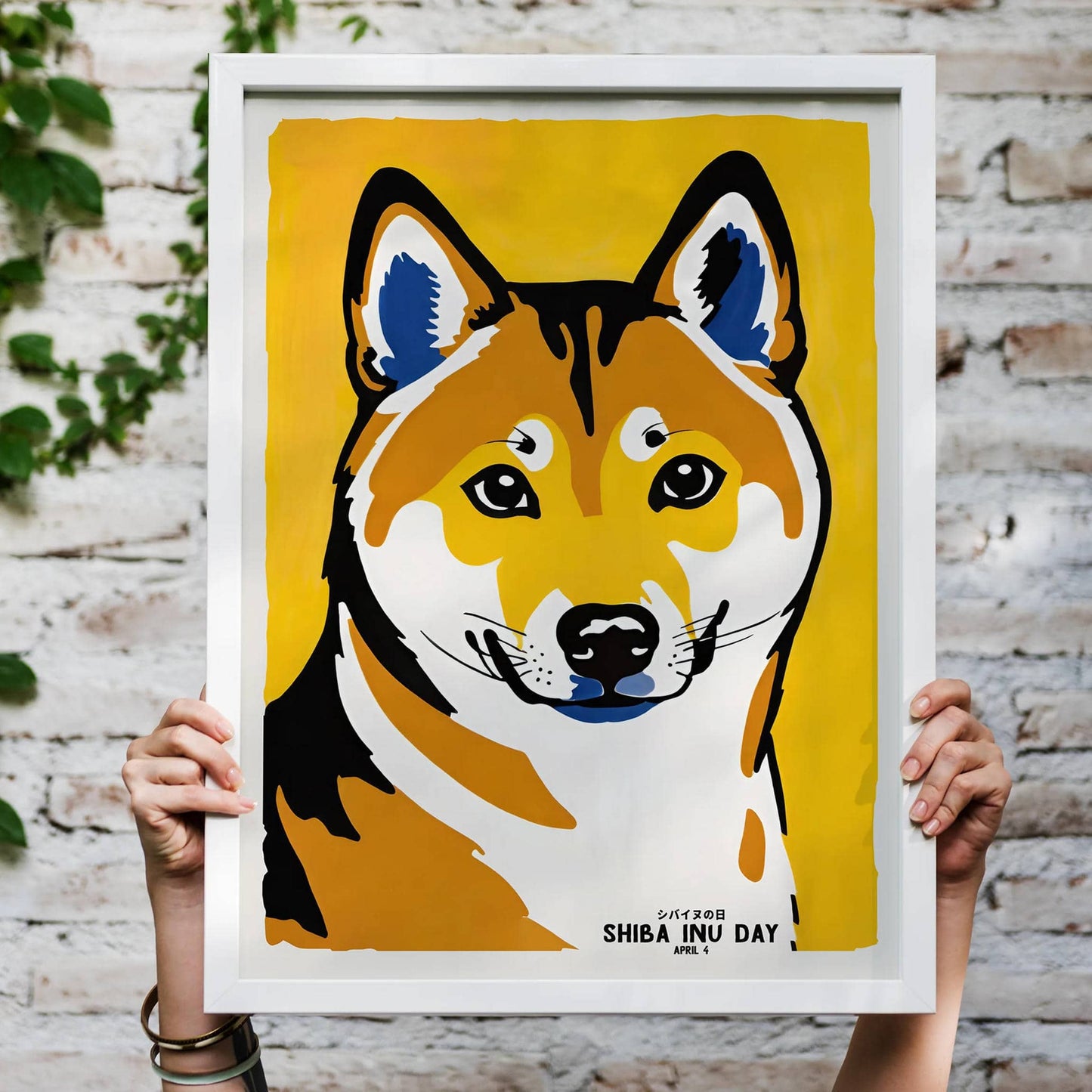 Shiba Inu Dog Day Wall Art Print - HypeSheriff