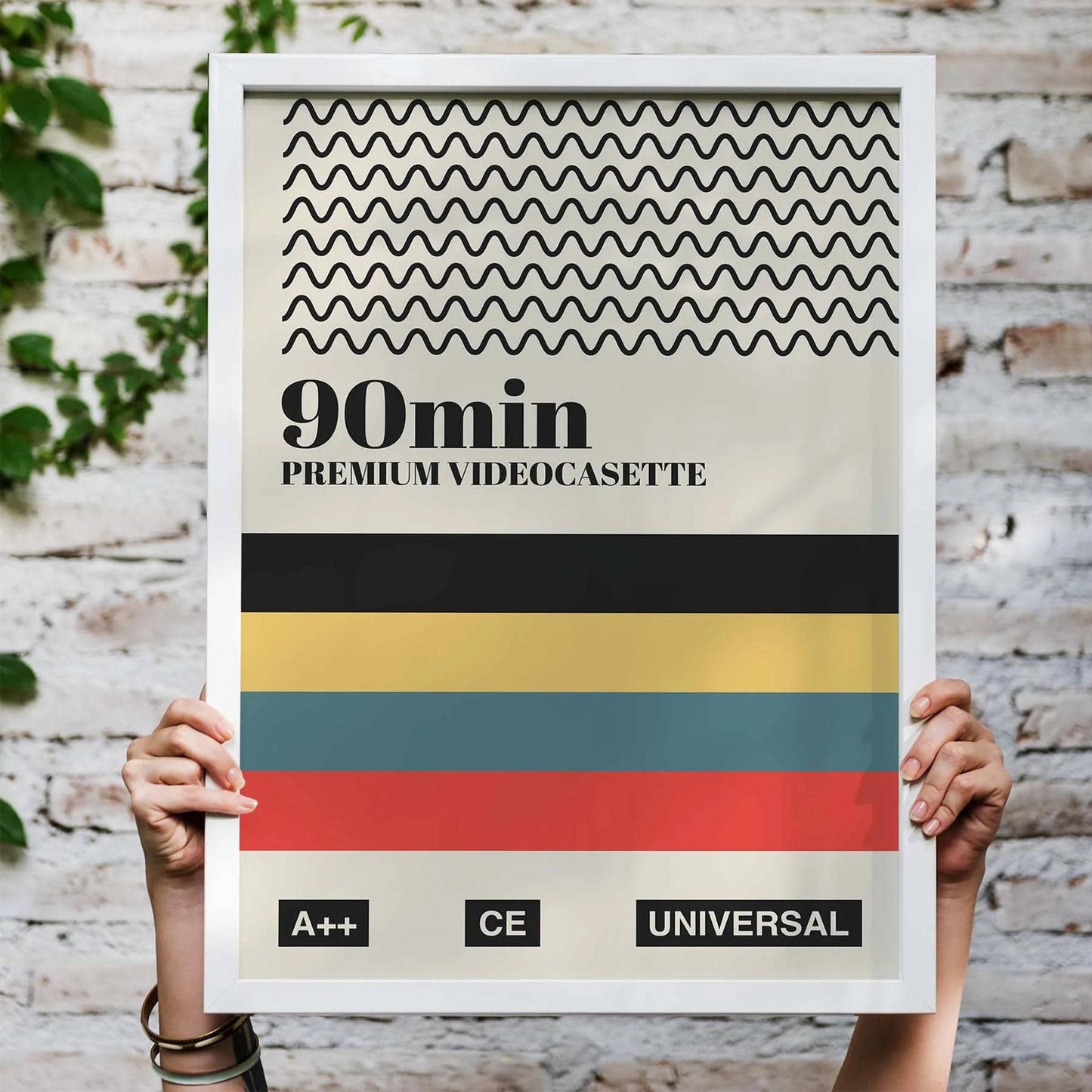 Retro Videocassette Poster Print