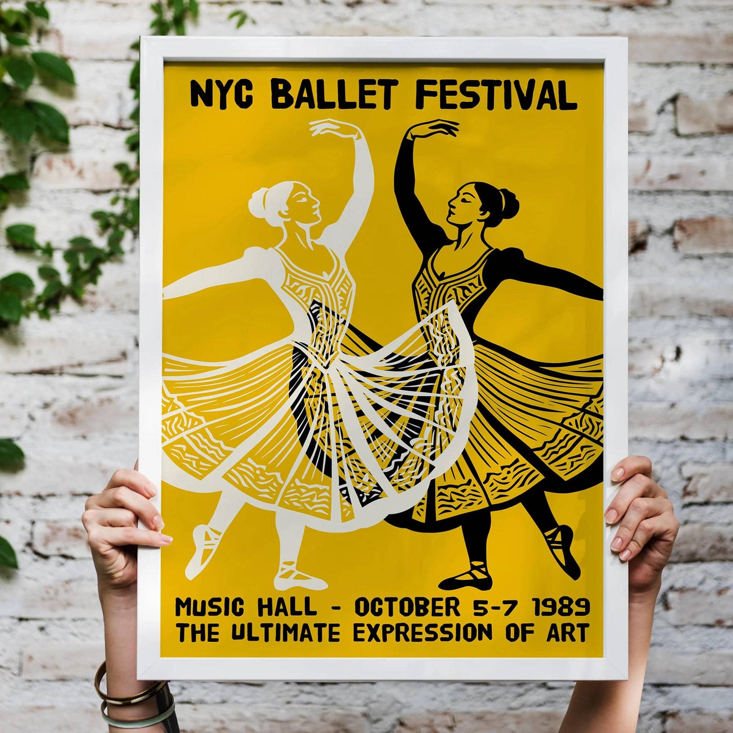 NYC Ballet 1989 Retro Poster