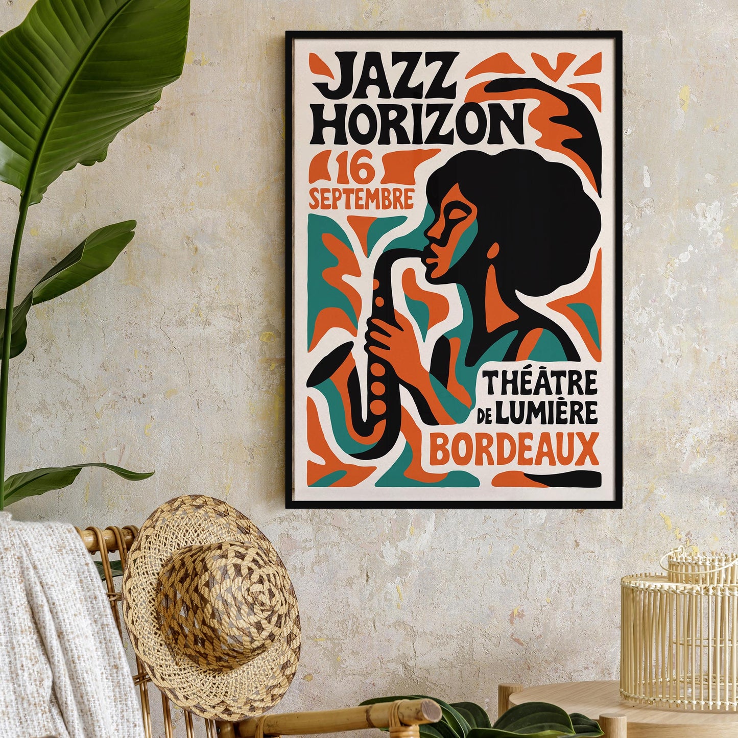 Jazz Horizon Bordeaux Poster