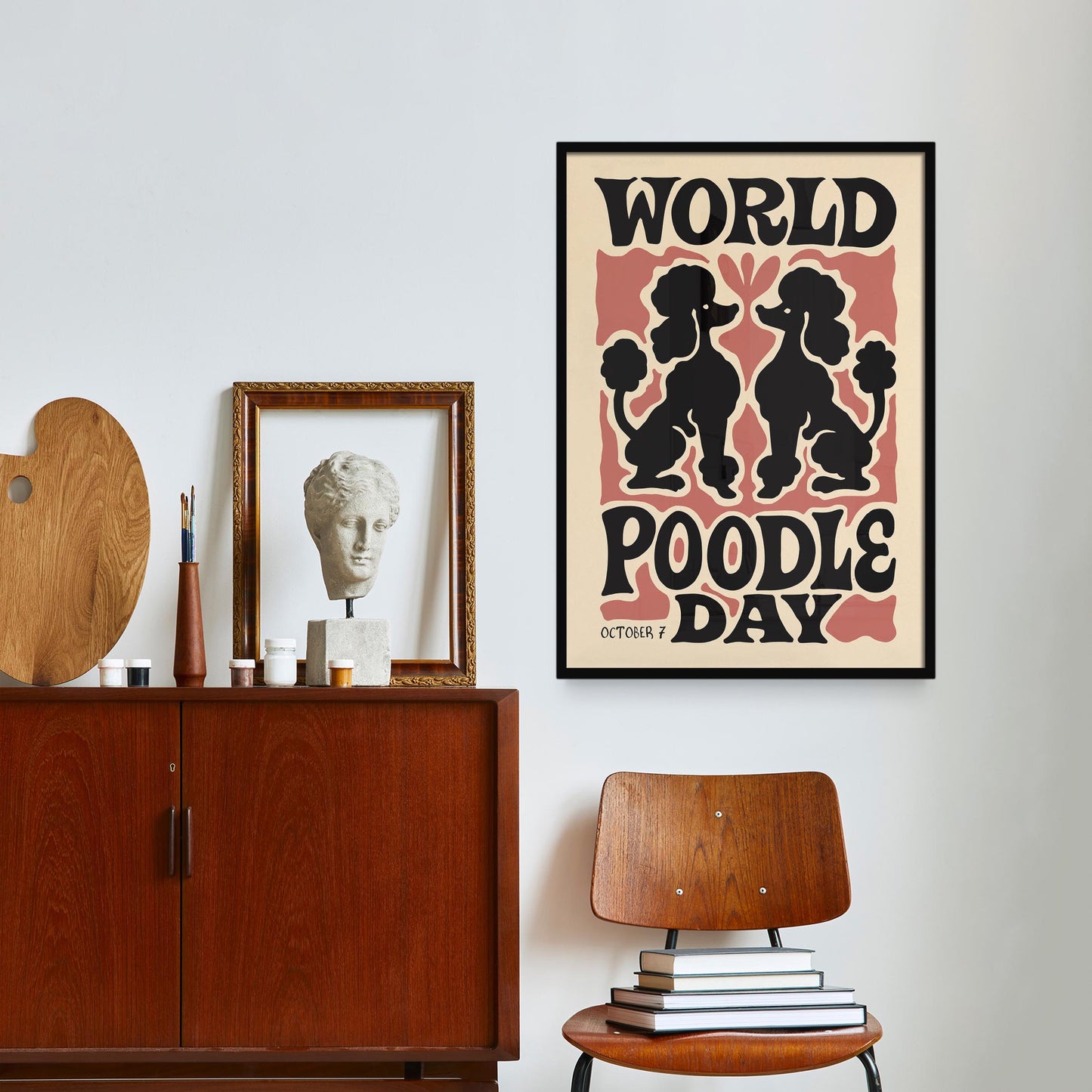 Poodle Day Poster Print