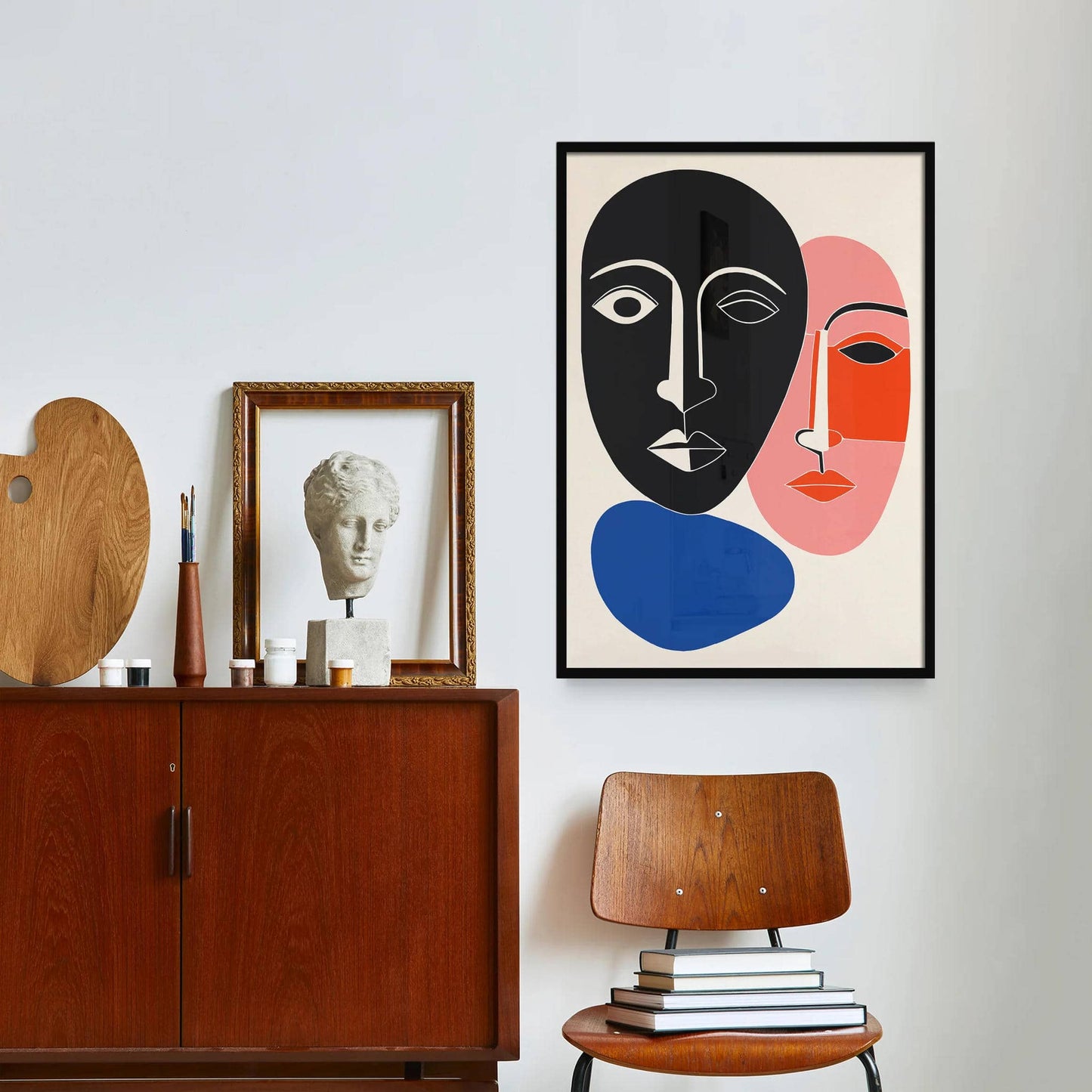Picasso Inspired Faces Poster - HypeSheriff
